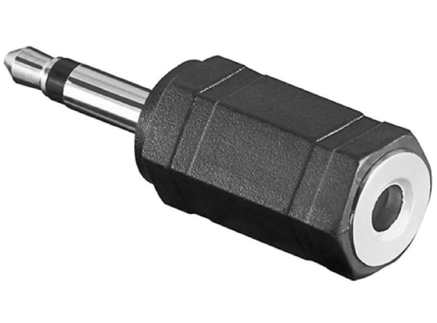 Audio Adapter 3.5mm Jack Mono Male Plug to 3.5mm Stereo Jack Socket