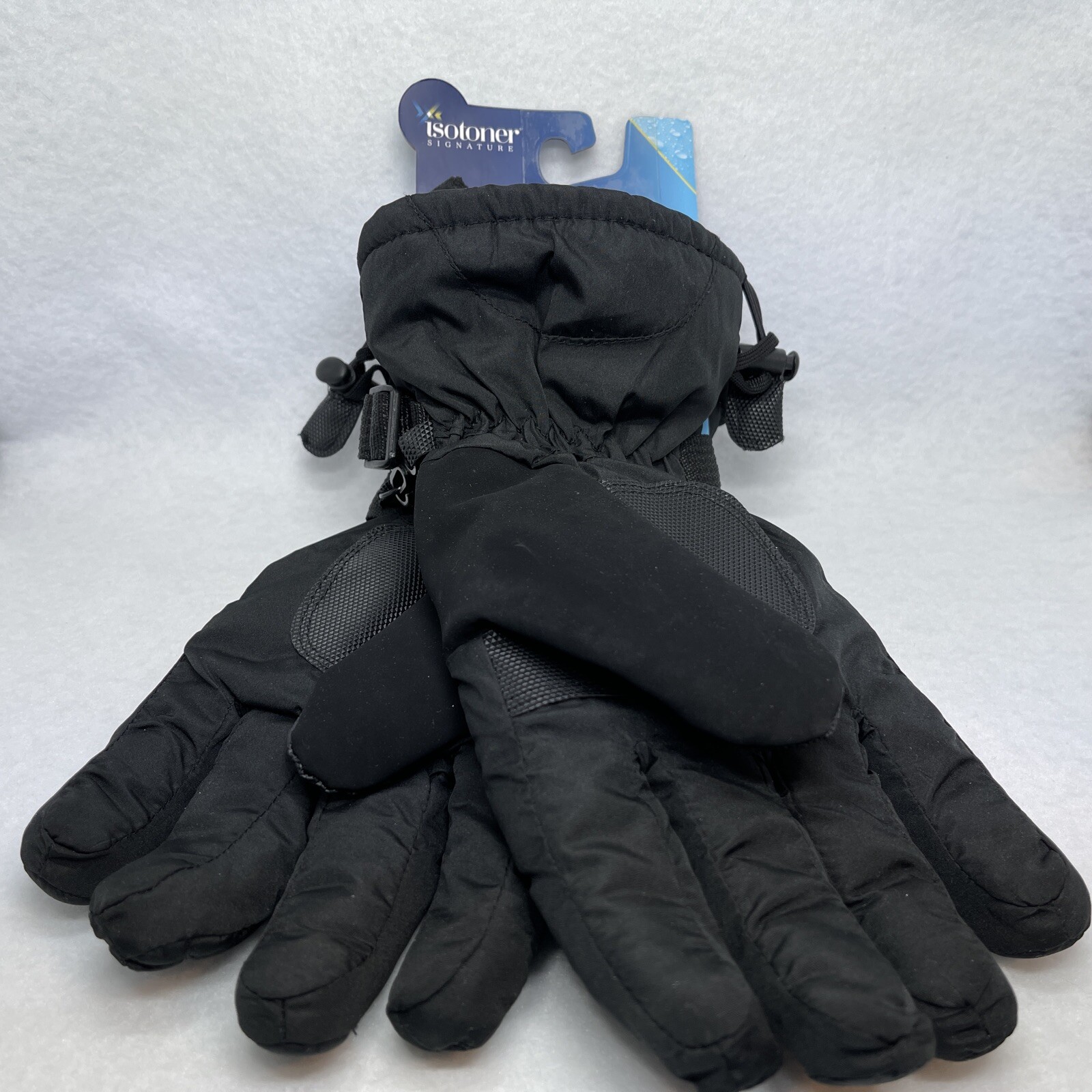 ISOTONER Signature Ski Gloves Adjustable Wrist-Close Unisex Sz L/XL Waterproof