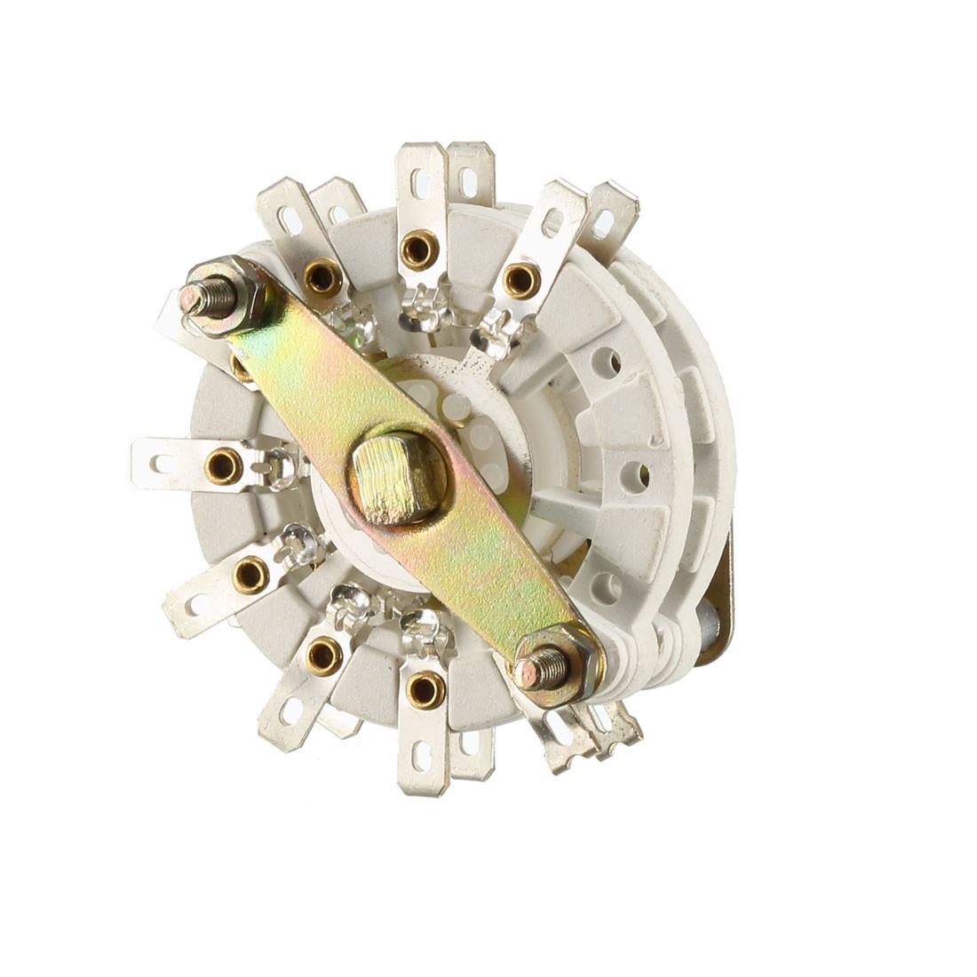 2P8T 2 Pole 8 Position 2 Deck Band Channel Rotary Switch Selector