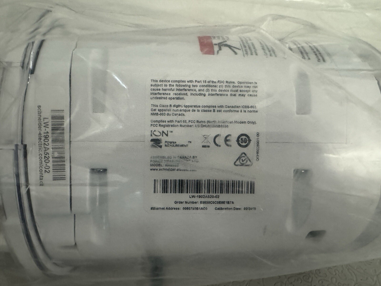 Schneider Electric Square D ION8650 C 32mb Power Meter – New (missing/open box)