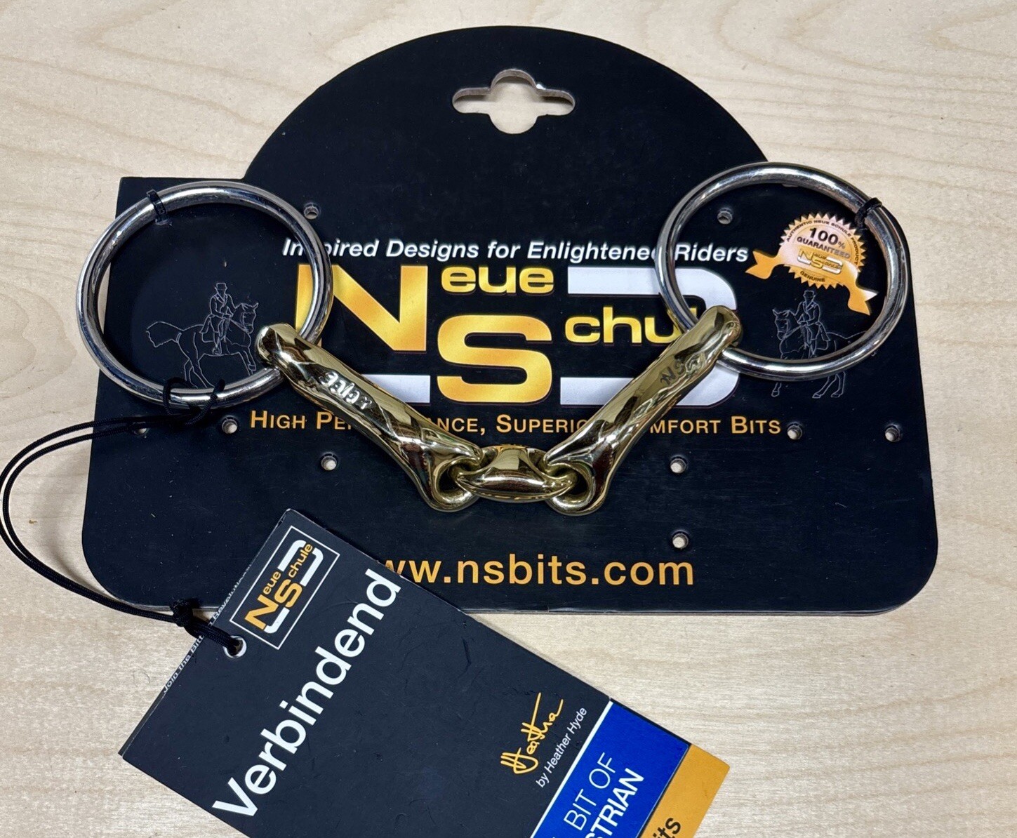 Neue Schule Salox Verbindend Bradoon Loose Ring Snaffle Bit  5" - 127/12mm