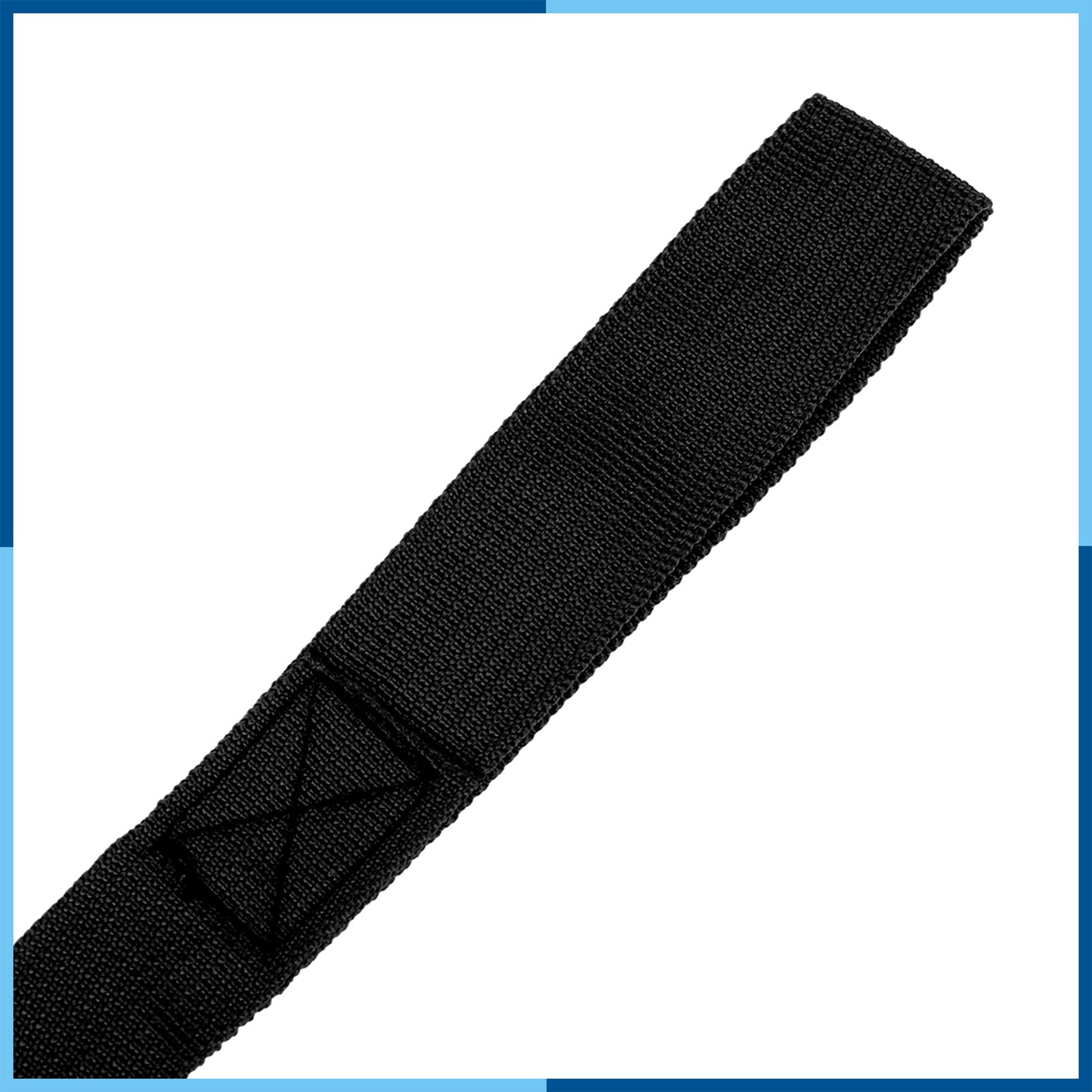 10 PCS Black 2.5 x 20.5cm Cargo Belt Soft Loop Tie Down Strap Belt