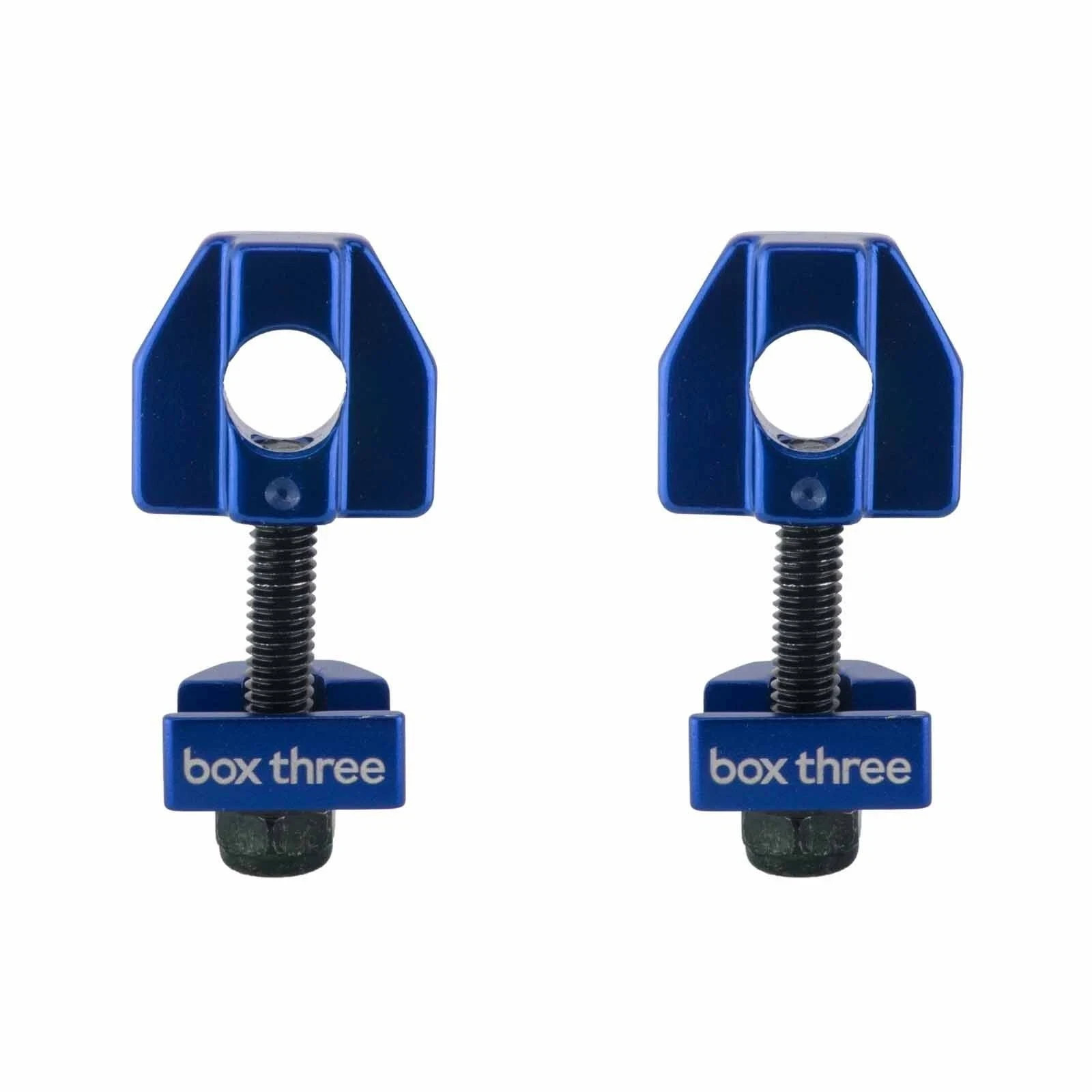 BOX THREE Chain Tensioners BMX PAIR - BLUE - Race - Wheels - Racing