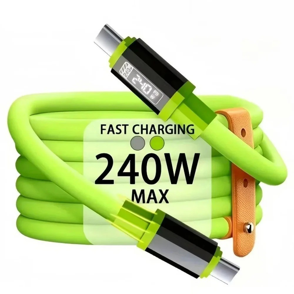 240W USB to USB-C Cable 6A Fast Charging Type C Data Cord For iPhone Samsung Xia
