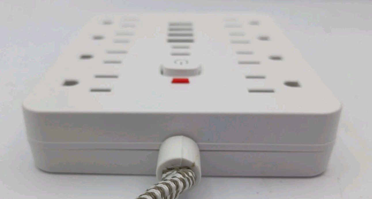 Power Strip White Adapter-Surge Protector, USB-C, USB Outlets, AC Socket TT-PS10