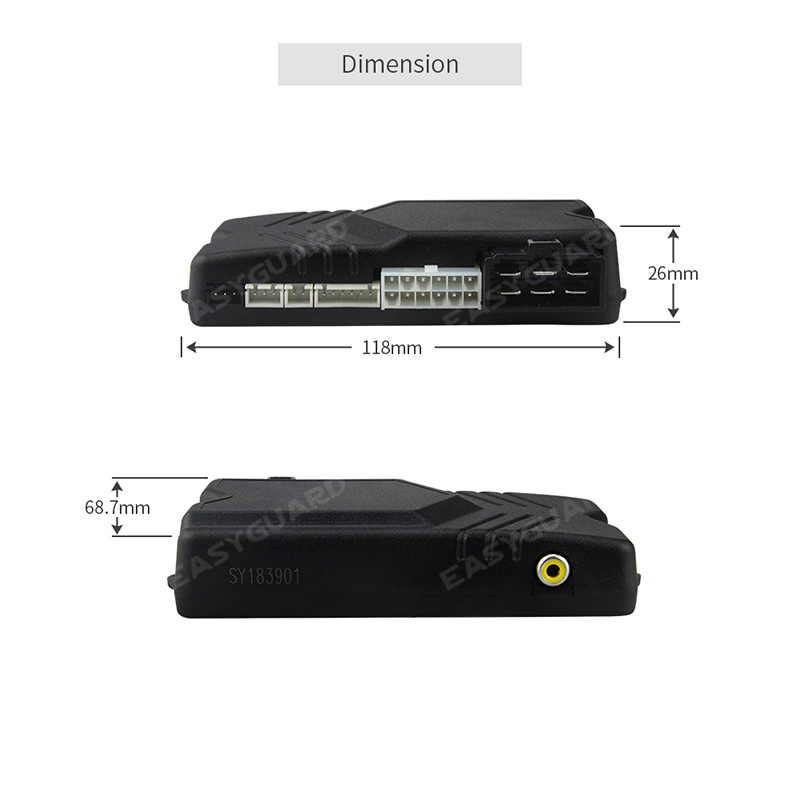 EASYGUARD 2 way car alarm system auto start vibration alarm turbo timer mode