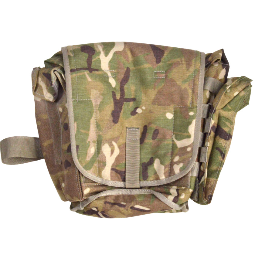 British Army MTP Camo Field Pack Respirator Case Gas Mask Bag Molle