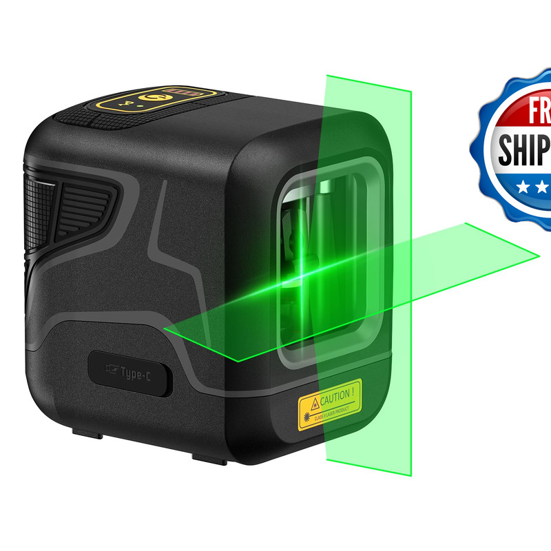 Fanttik D2 Pocket Green Laser Level 100 Ft Self-Leveling Cross Line Laser