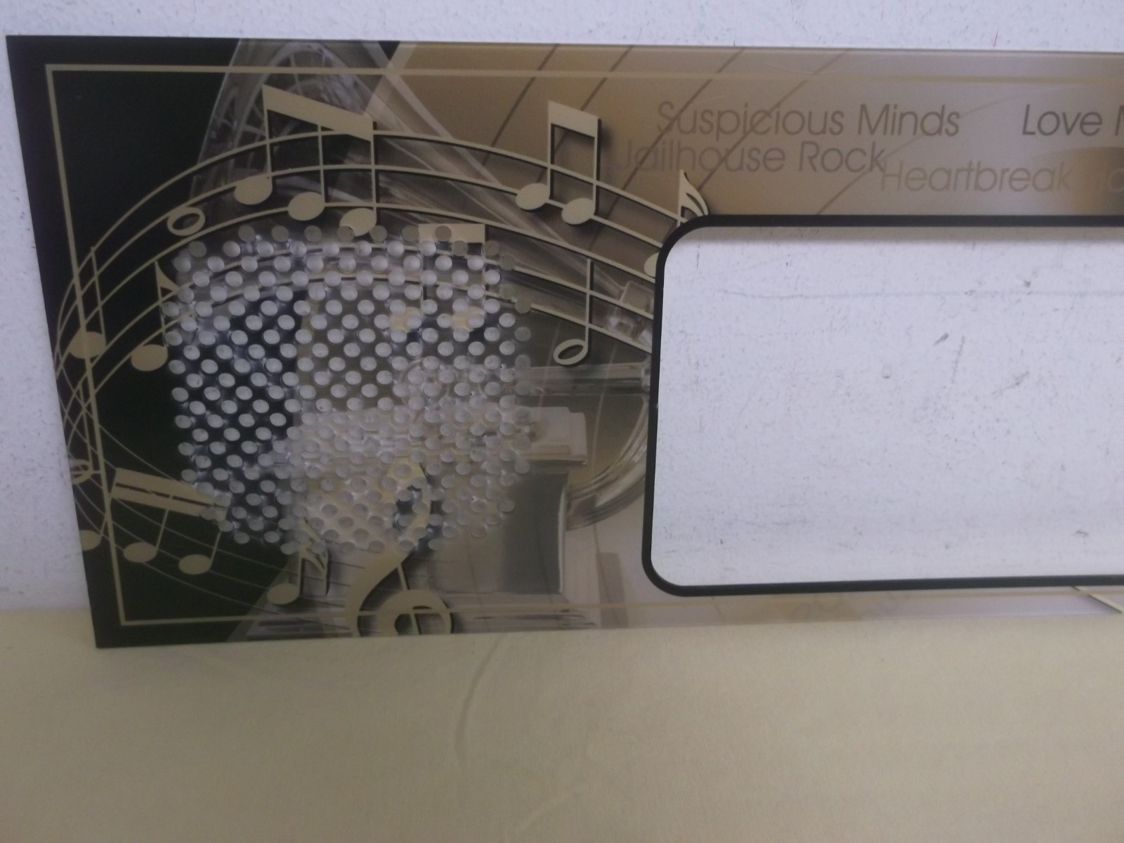 ELVIS PINBALL 2004 STERN SPEAKER DISPLAY PANEL REFRESH SKIN MOD ARTWORK