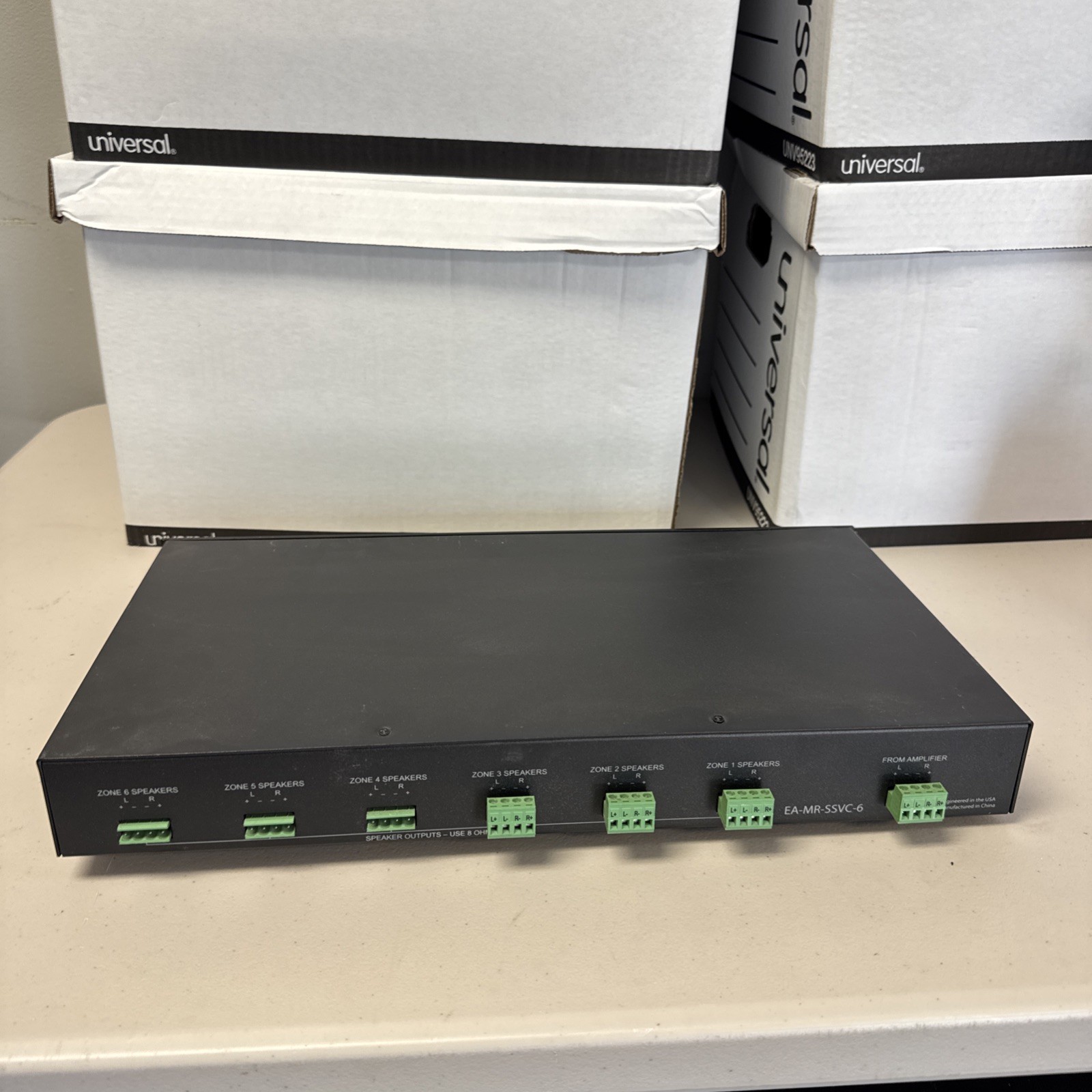Episode Model EA-MR-SSVC-6 Automatic Impedance Matching Speaker Selector Black