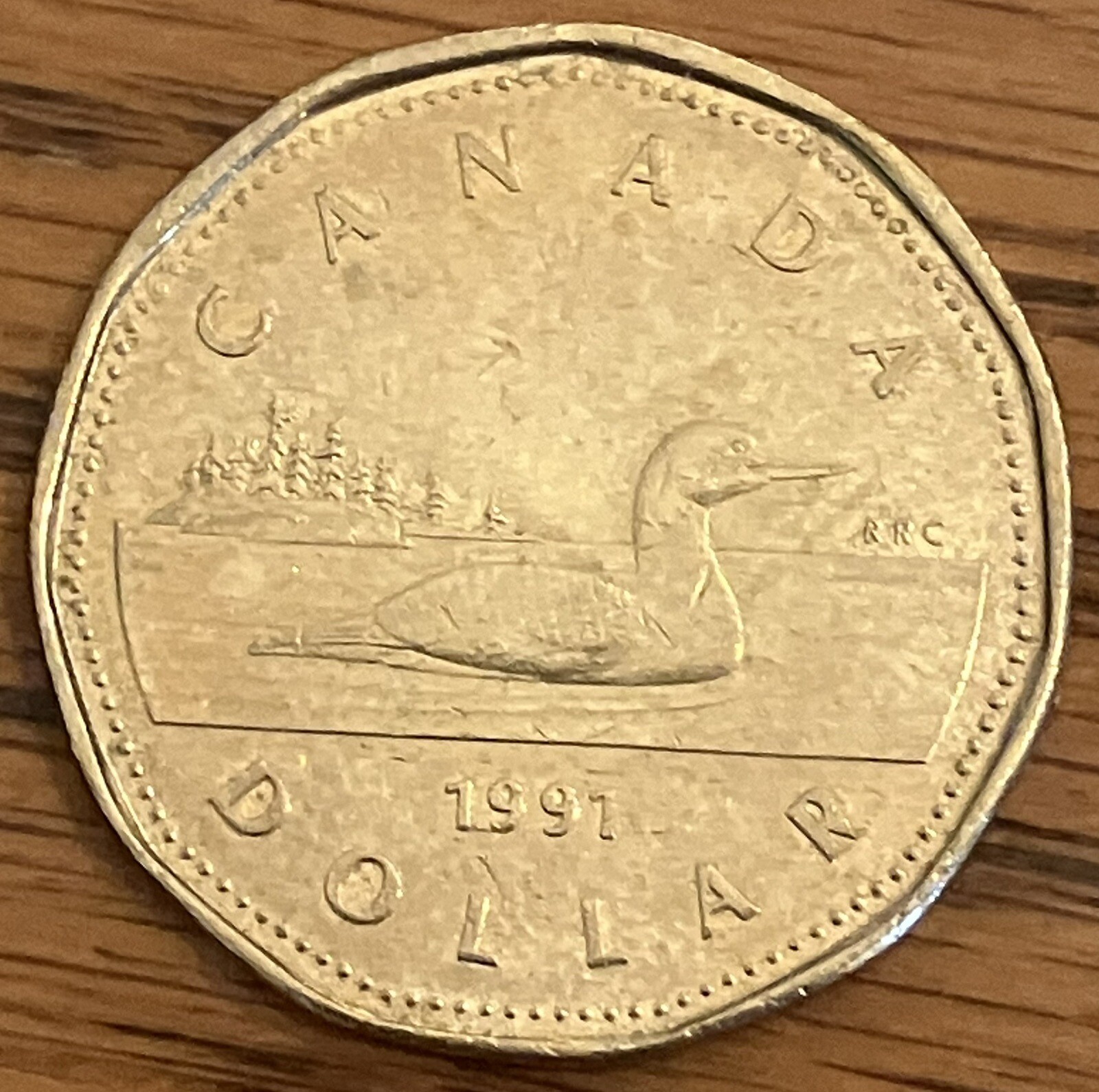 1991 Canada $1 one dollar loonie coin **75% off combined shipping**
