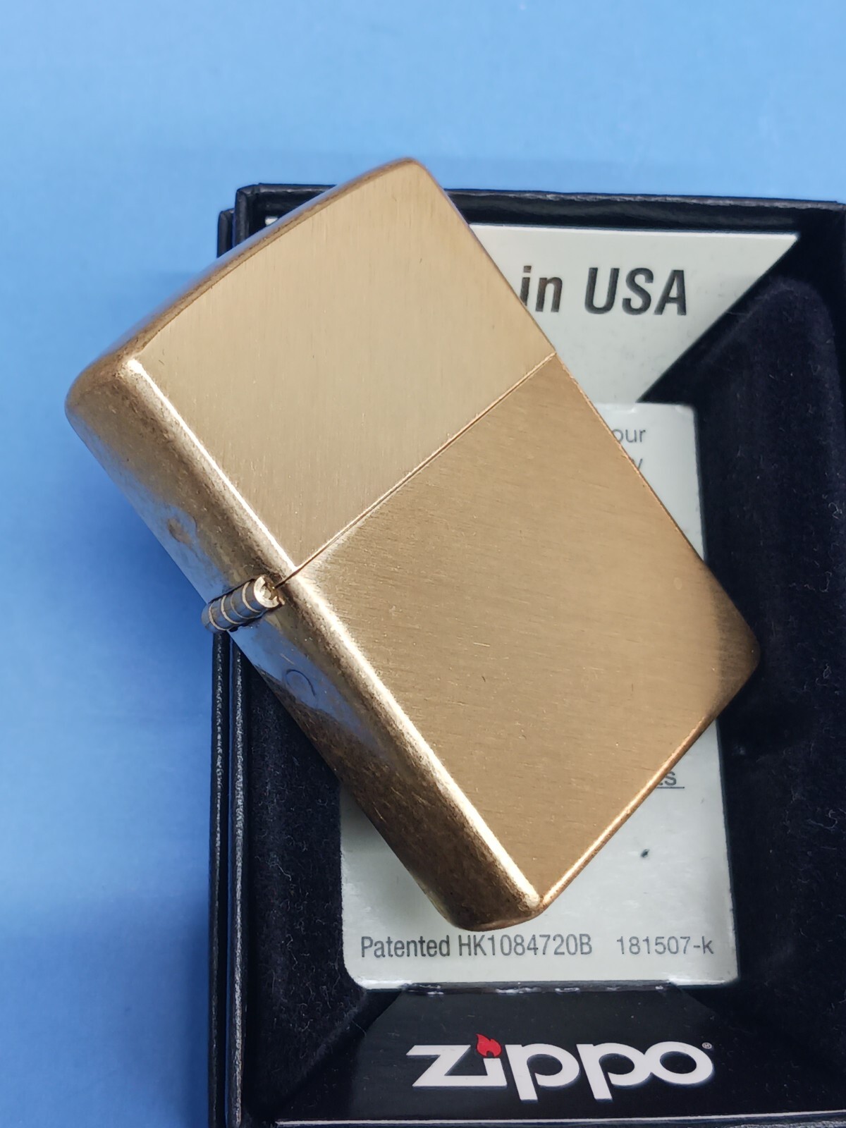 Zippo Herringbone Sweep Brass 29830