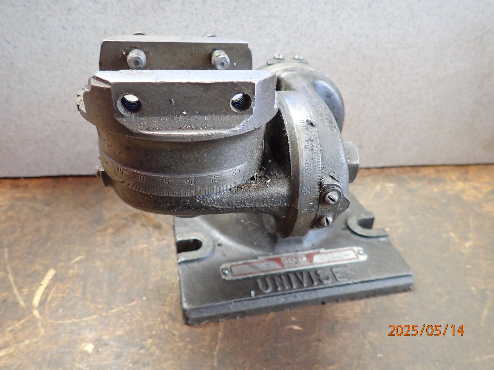 VINTAGE DELTA MILWAUKEE UNIVISE GRINDING MILLING VISE JIG FIXTURE TOOLING