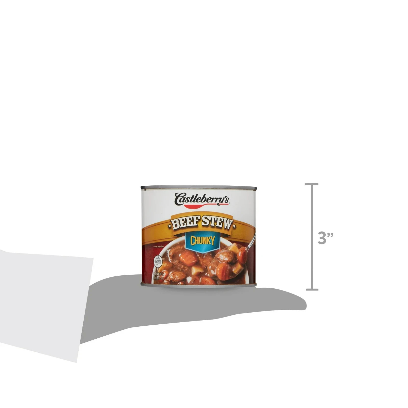 (4 pack) Castleberry's Chunky Beef Stew, 20 oz Can