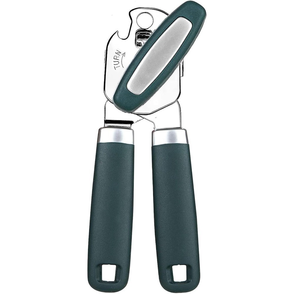 Multifunctional Manual Can Opener 3 in 1 Smooth Edge Design Stainless Steel
