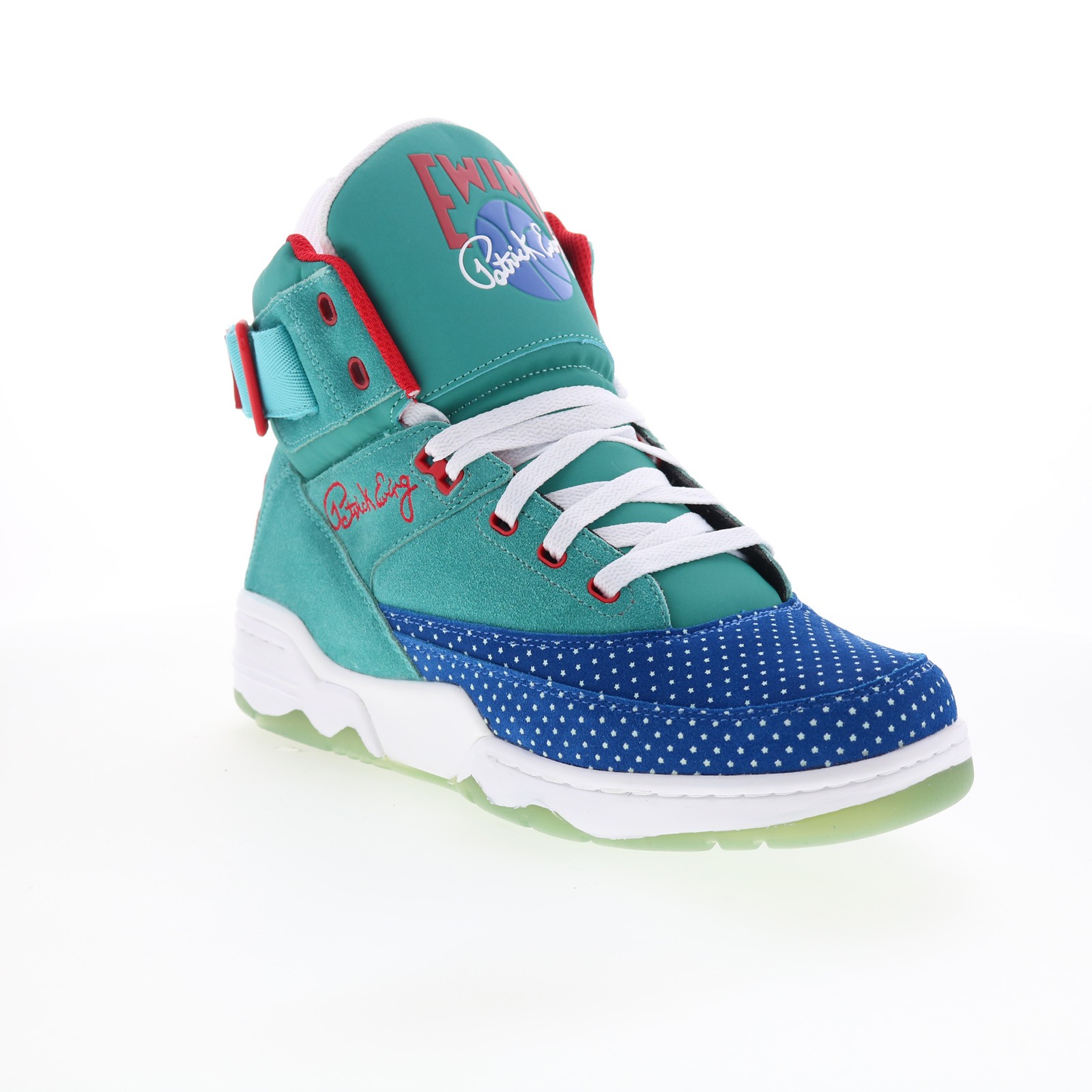 Ewing Athletics 33 HI All-Star Mens Blue Suede Lifestyle Sneakers Shoes