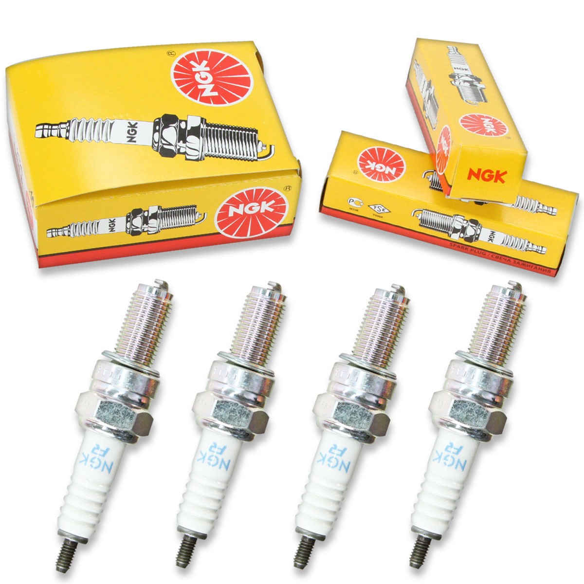 4pcs 96-04 Aprilia LEONARDO 150 NGK Standard Spark Plugs 150 Kit Set Engine aj