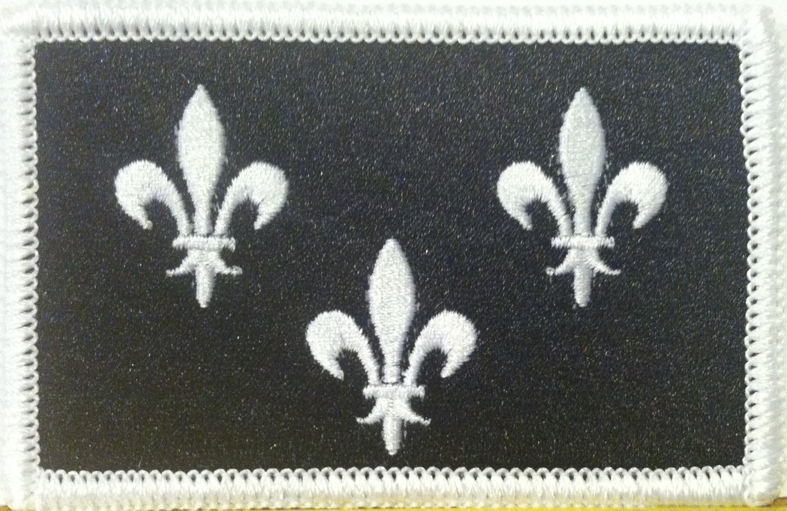 PARIS ISLE THE FRANCE Flag  Military Patch With Hook & Loop Fastener B & W #9