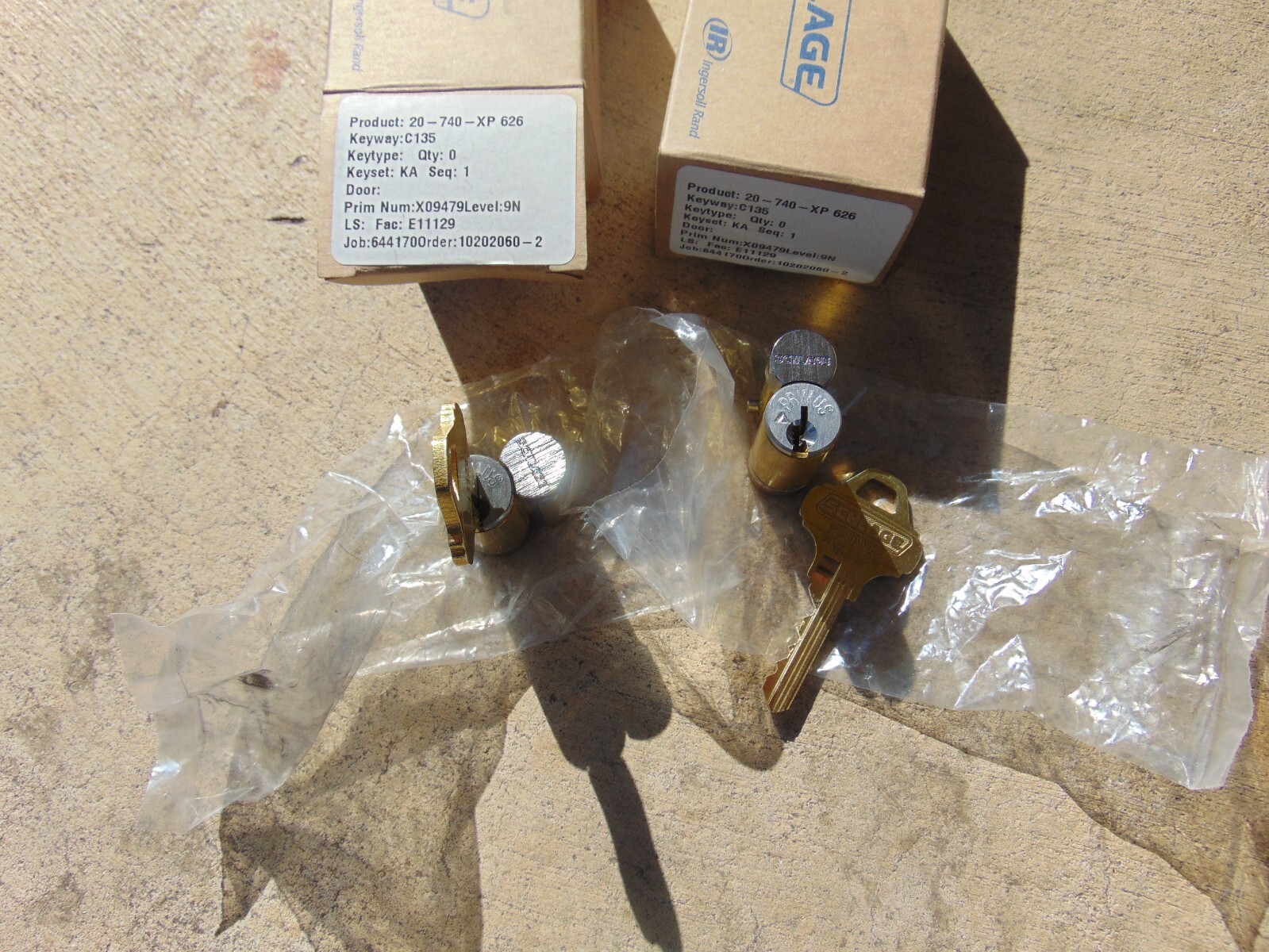 2  EVEREST SCHLAGE PRIM C135 XP 626  IC CORE LOCK   WITH 2 KEY      LOCKSMITH