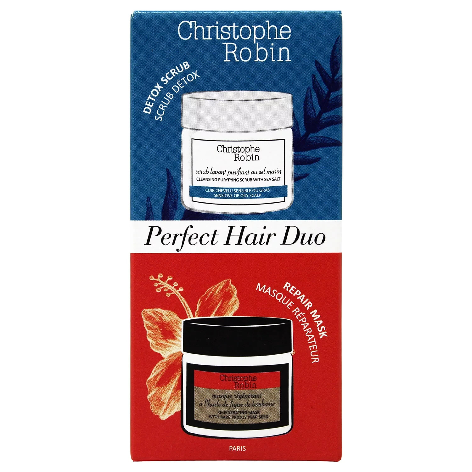Christophe Robin Perfect Hair Duo Detox Scrub and Repair Mask