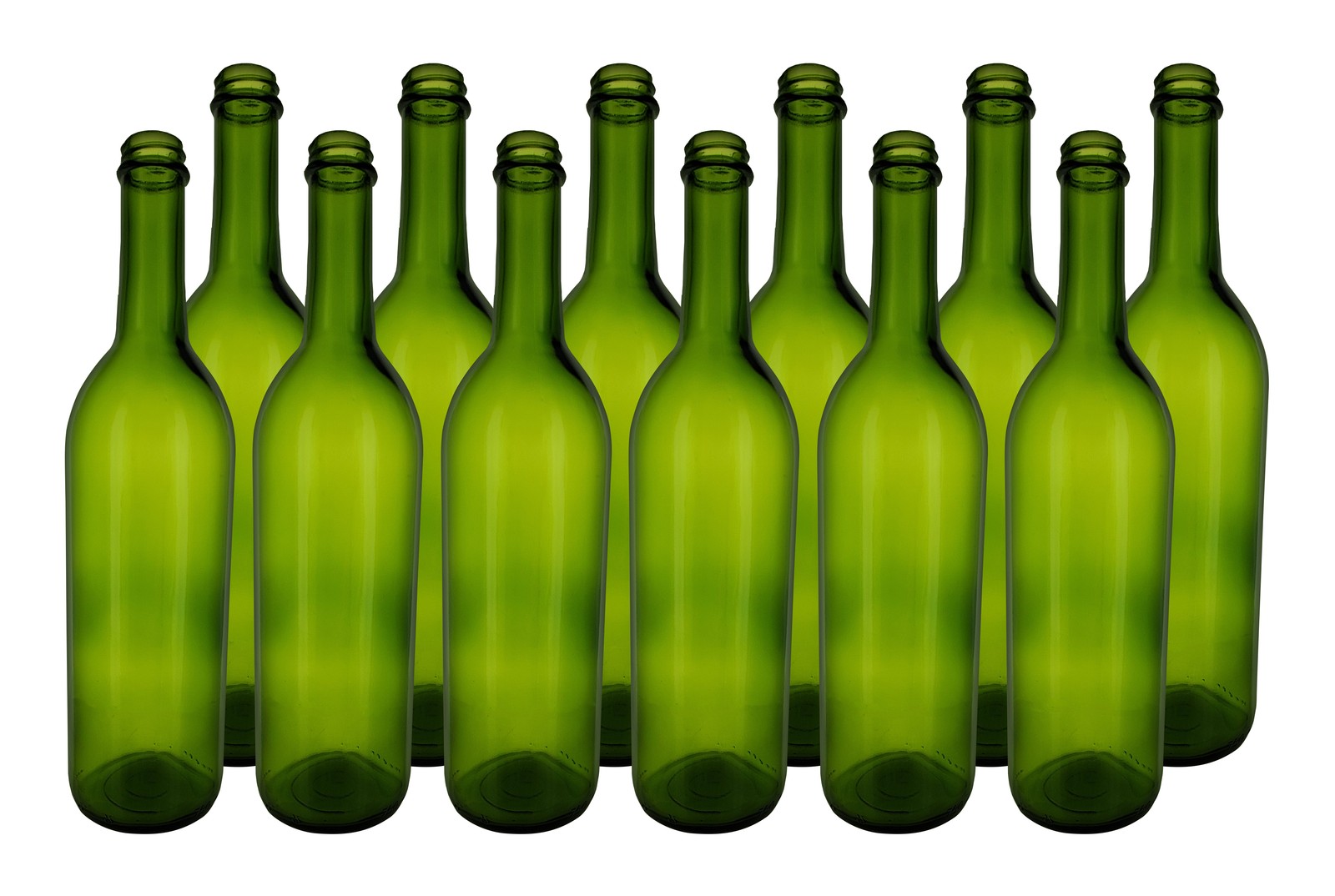 Home Brew Ohio Green 750ml Bordeaux Screw Top Bottles Case of 12
