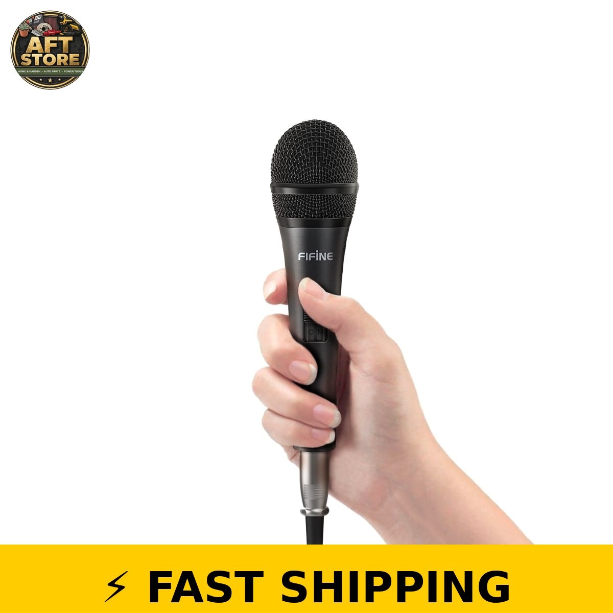 FIFINE K6 Wired Karaoke Microphone with 14.8ft Cable