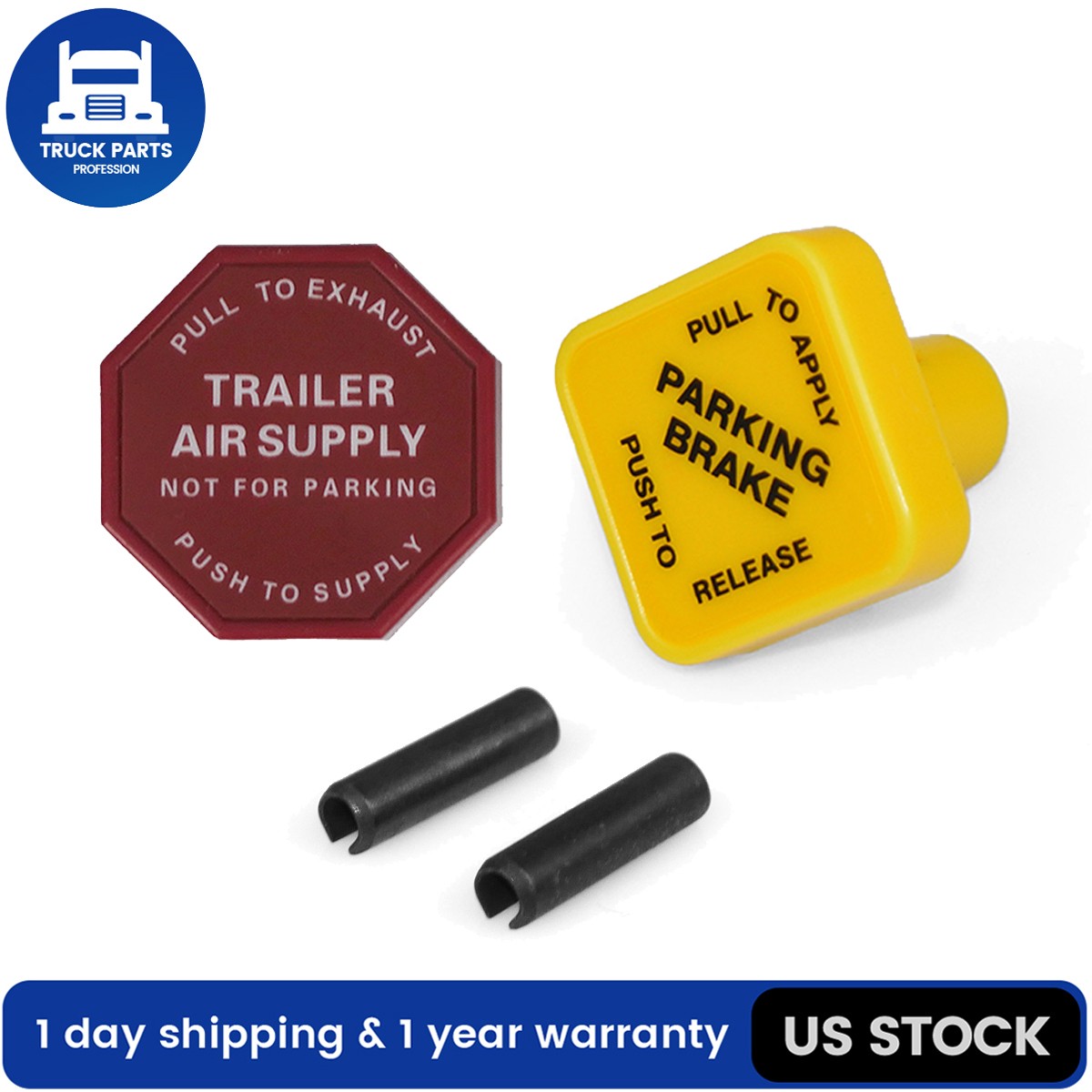 Parking Brake Valve & Trailer Air Supply Knob Kit For Universal 248433 290655