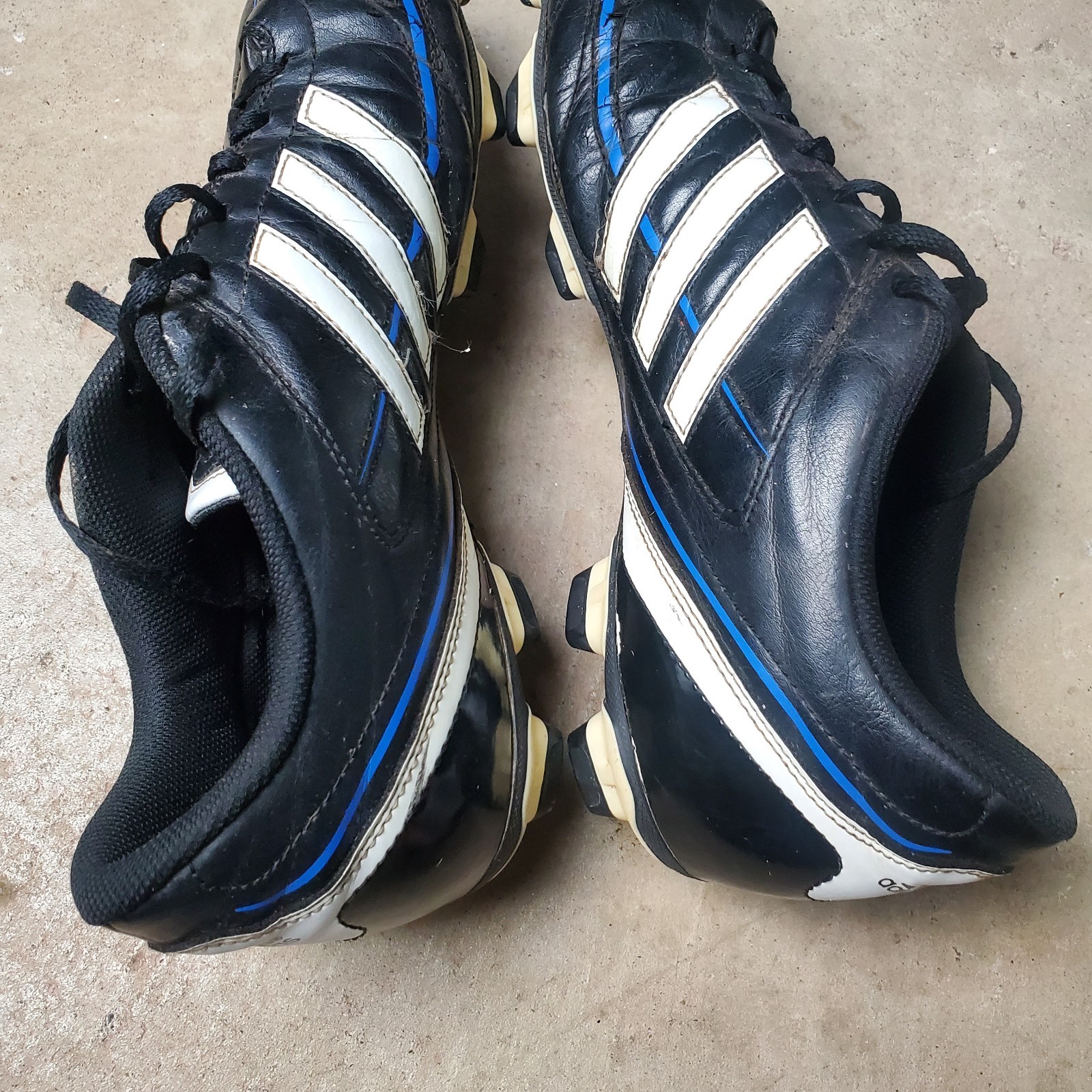 Adidas Davicto IV FG TRX Cleats Men's 12 Black Leather Soccer Athletic V22575
