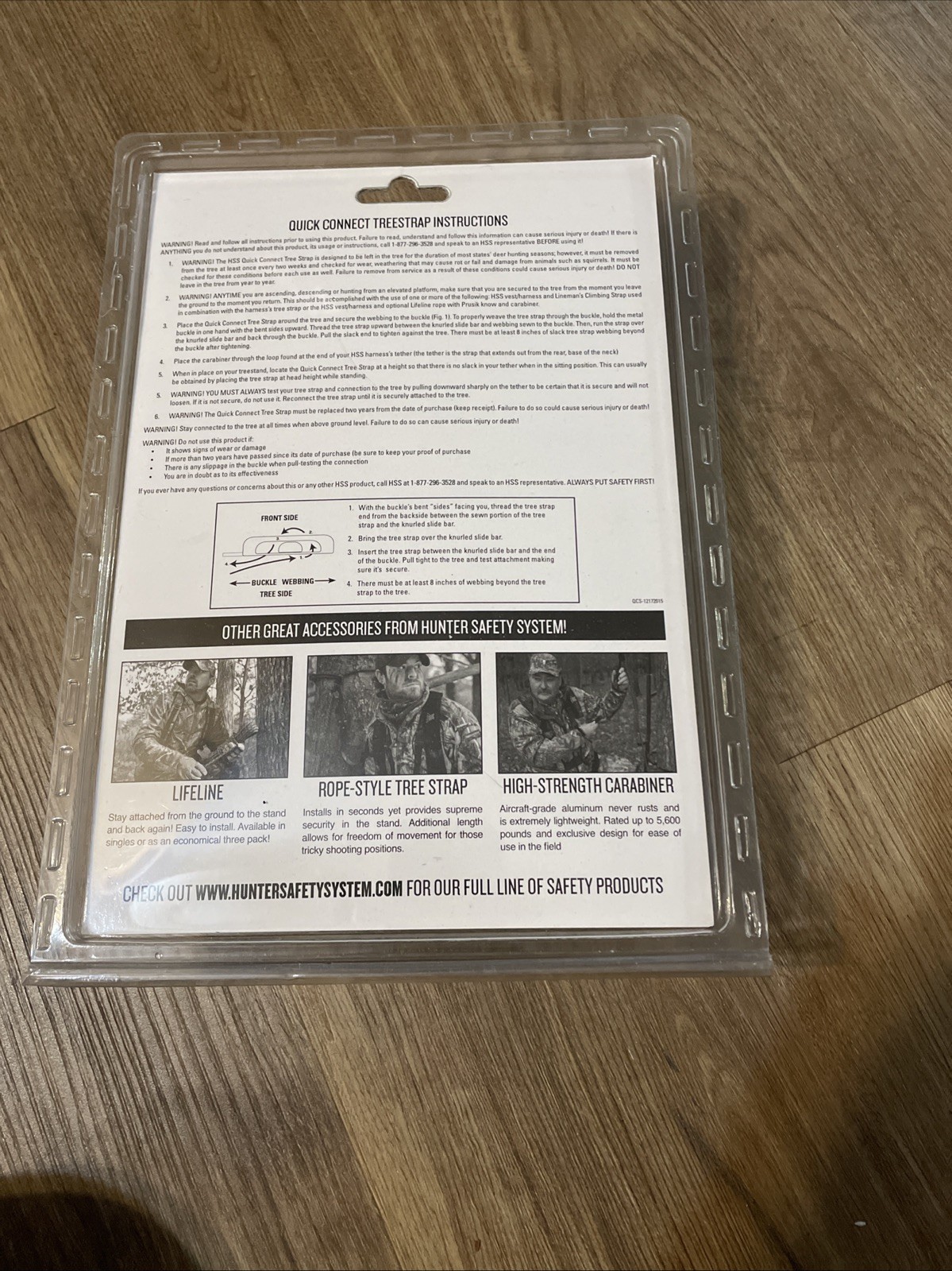 Hunter Safety System Quick-Connect Tree Strap for Tree-Stand Hunting Single