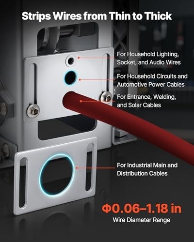 Manual Wire Stripper Machine Copper Cable 0.06-1.18in Hand Crank Drill Powered