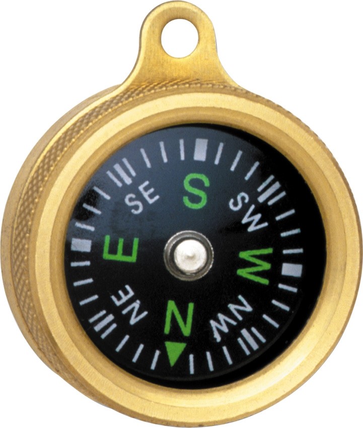Marbles Pocket Compass Brass Construction 1" Diameter ##MR1147