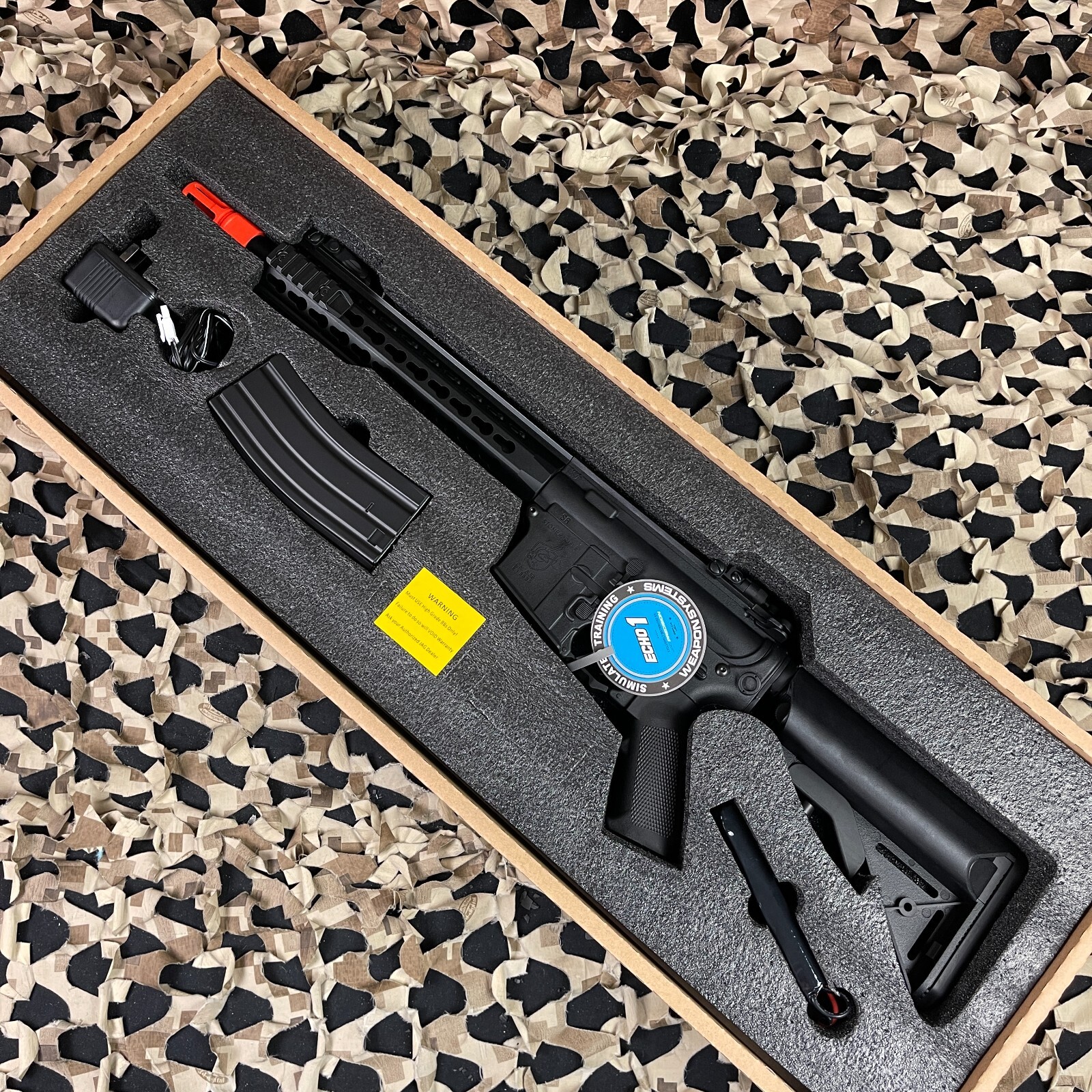 NEW Knight's Armament Nylon Fiber SR-1E3 CQB Mod2 AEG Airsoft Gun - Black