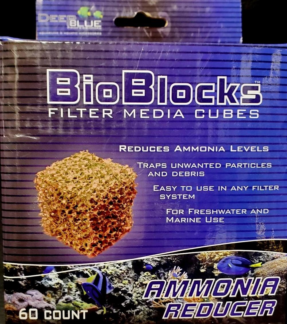Deep Blue Professional Ammonia Reducer Bio Blocks for Aquarium Water