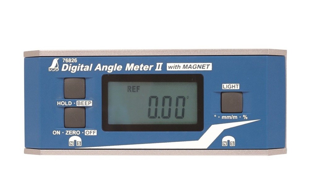 SHINWA DIGITAL ANGLE METER WITH MAGNET (151x60x31mm) 76826