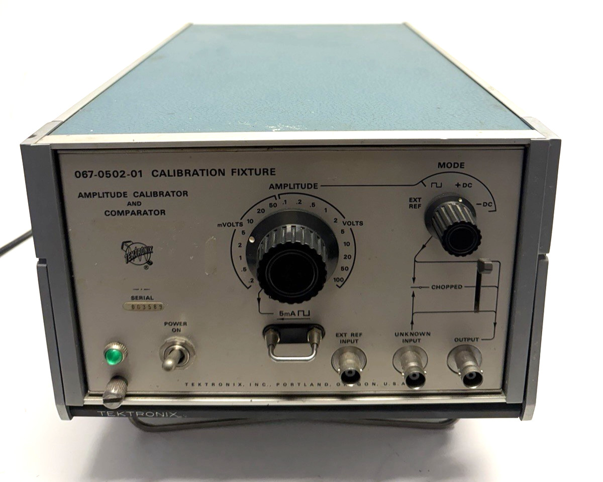 VINTAGE UNTESTED Tektronix 067-0502-01 Calibration Fixture- Power On