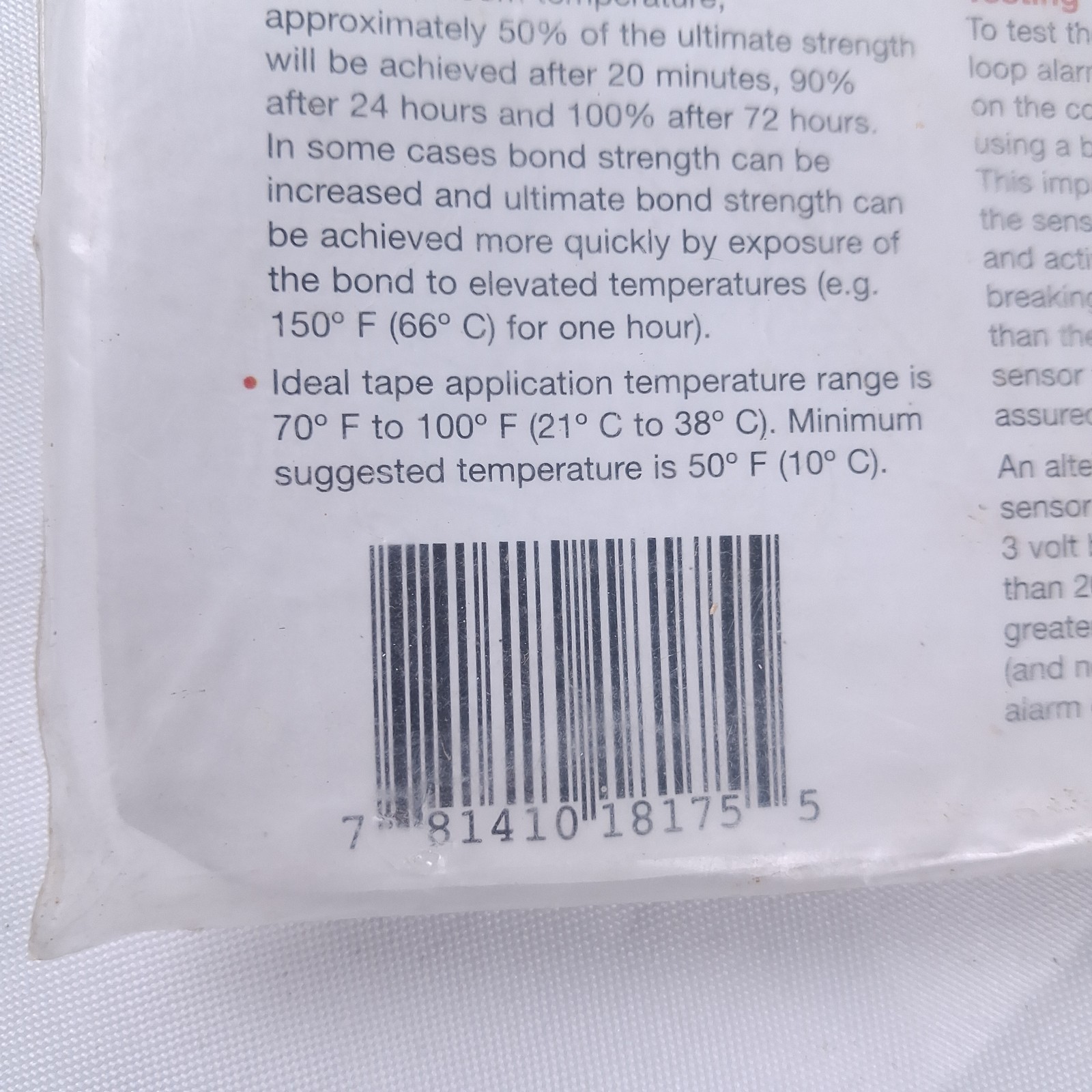 Honeywell ASC-SS1 Glassbreak Shock Sensor Loop Powered Security Alarm White