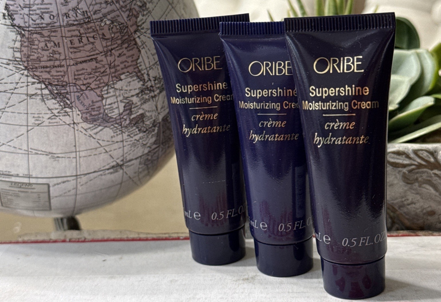 Oribe Supershine Moisturizing Cream MINI TRAVEL Size 0.5 oz, Pack Of 3 (k1)