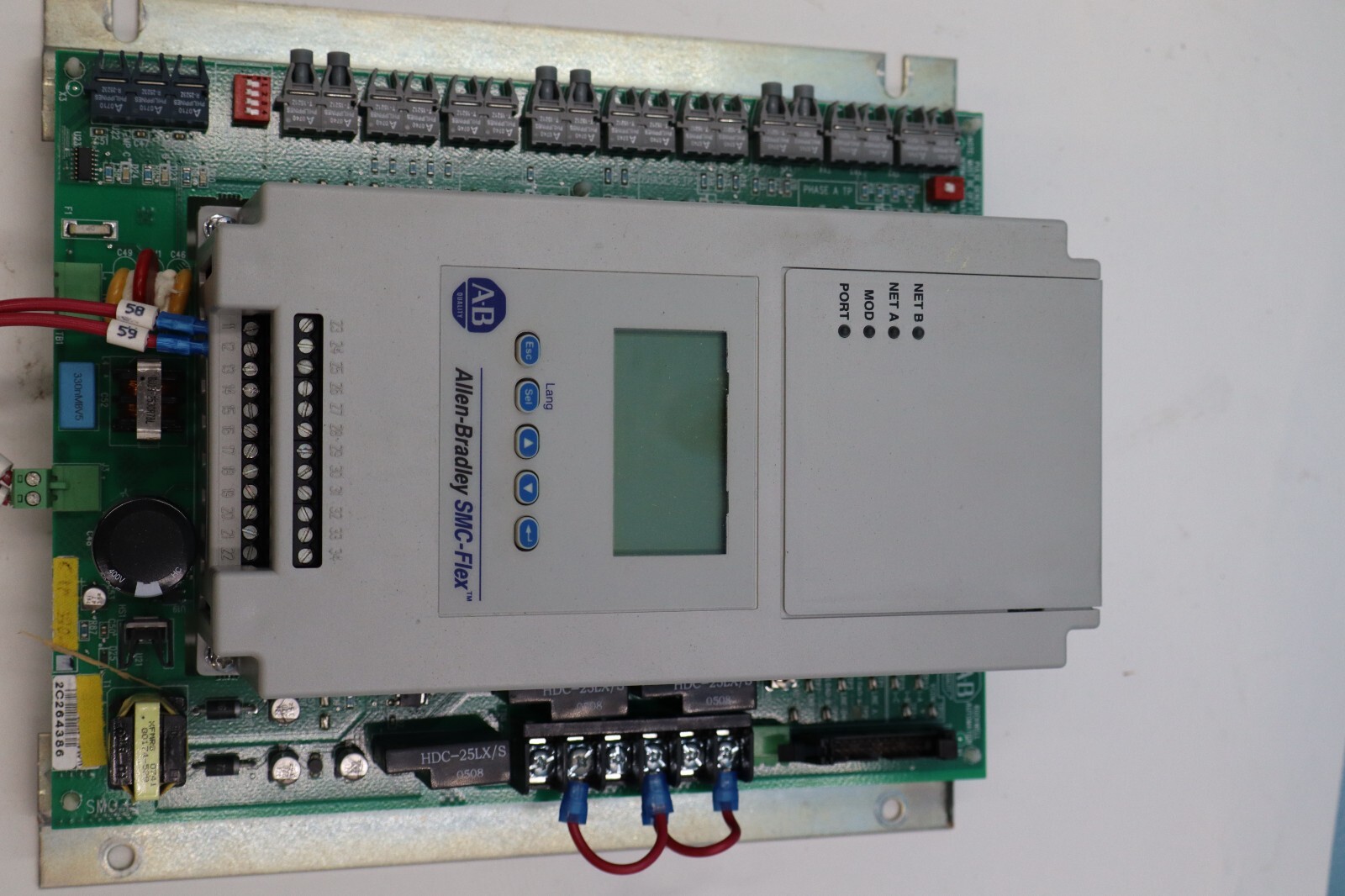 Allen Bradley 150-FB1FX Series B SMC-Flex Smart Motor Controller on PCB