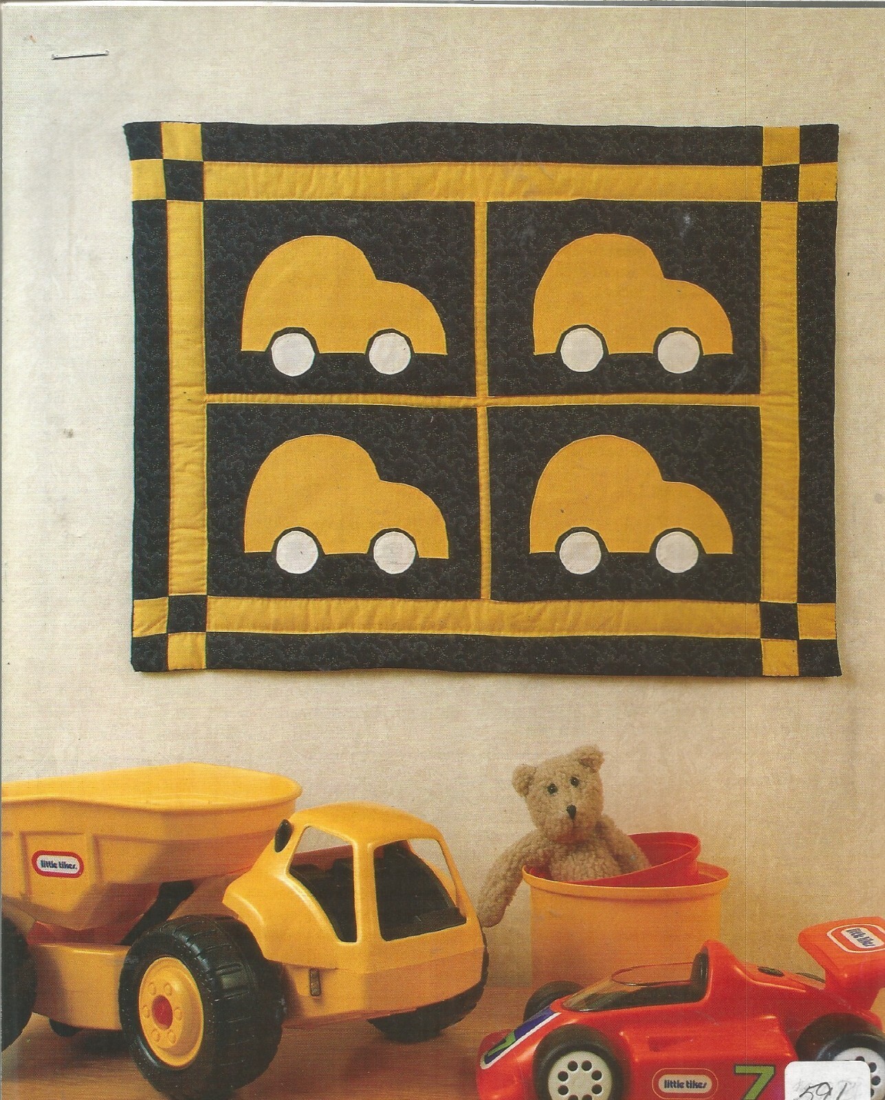 L0242  TAXI CAB WALL HANGING QUILT PATTERN/INSTRUCTIONS