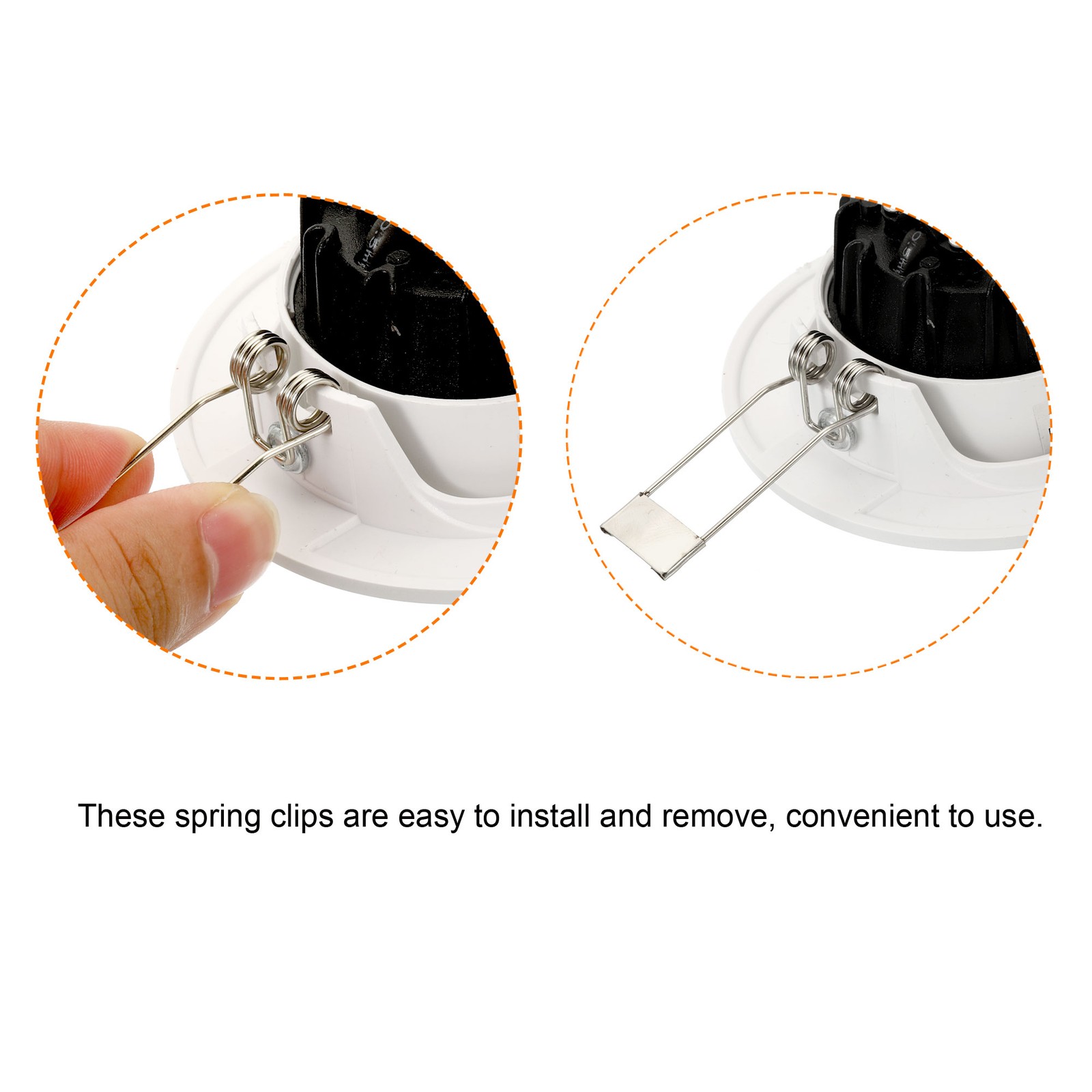 51x18.5mm Downlight Spring Clips 20 Pack Emitting Diode
