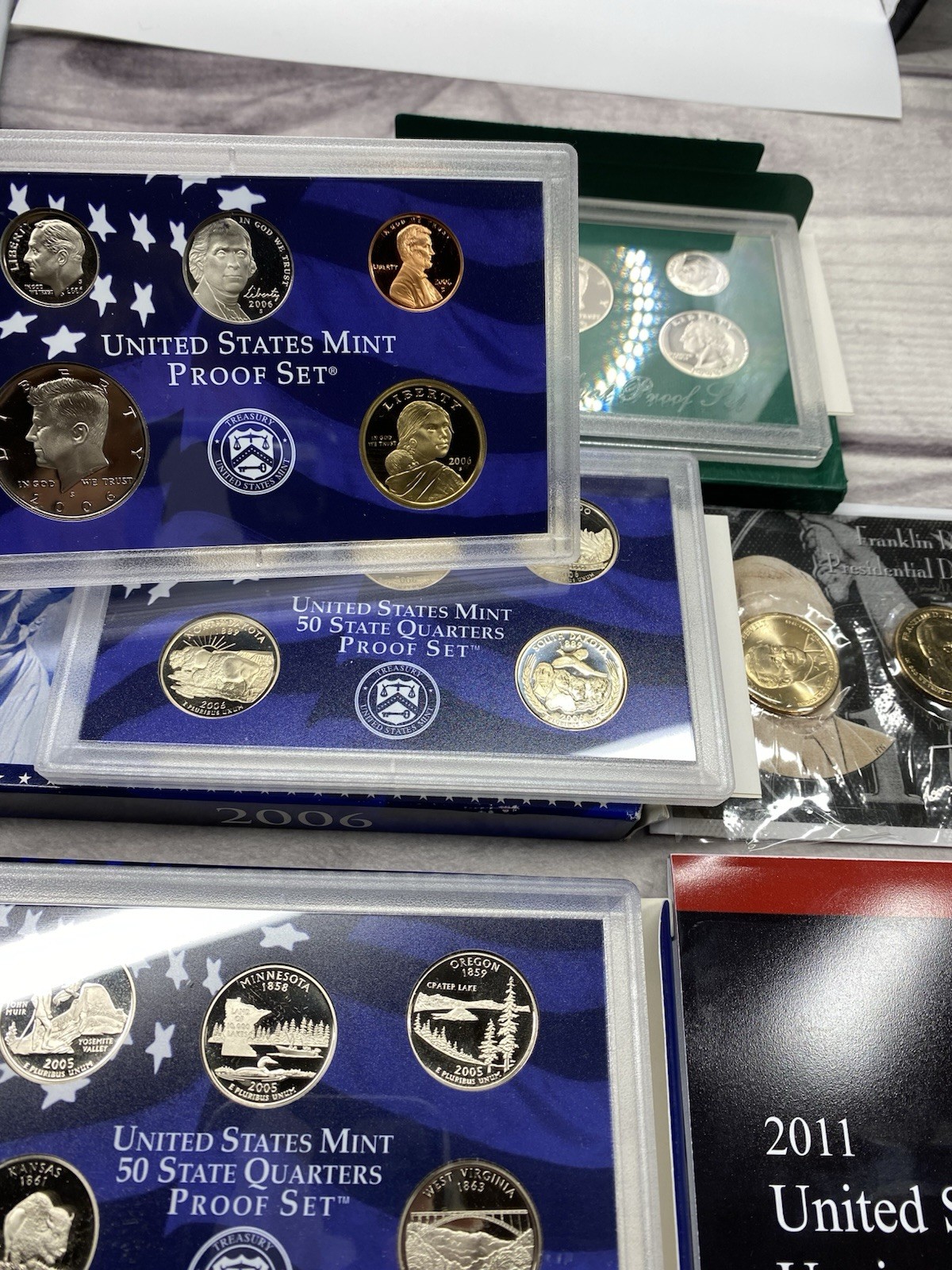 Random US Mint Clad Proof/mint Sets 2011 2005 2006 1995 $14.98 Face
