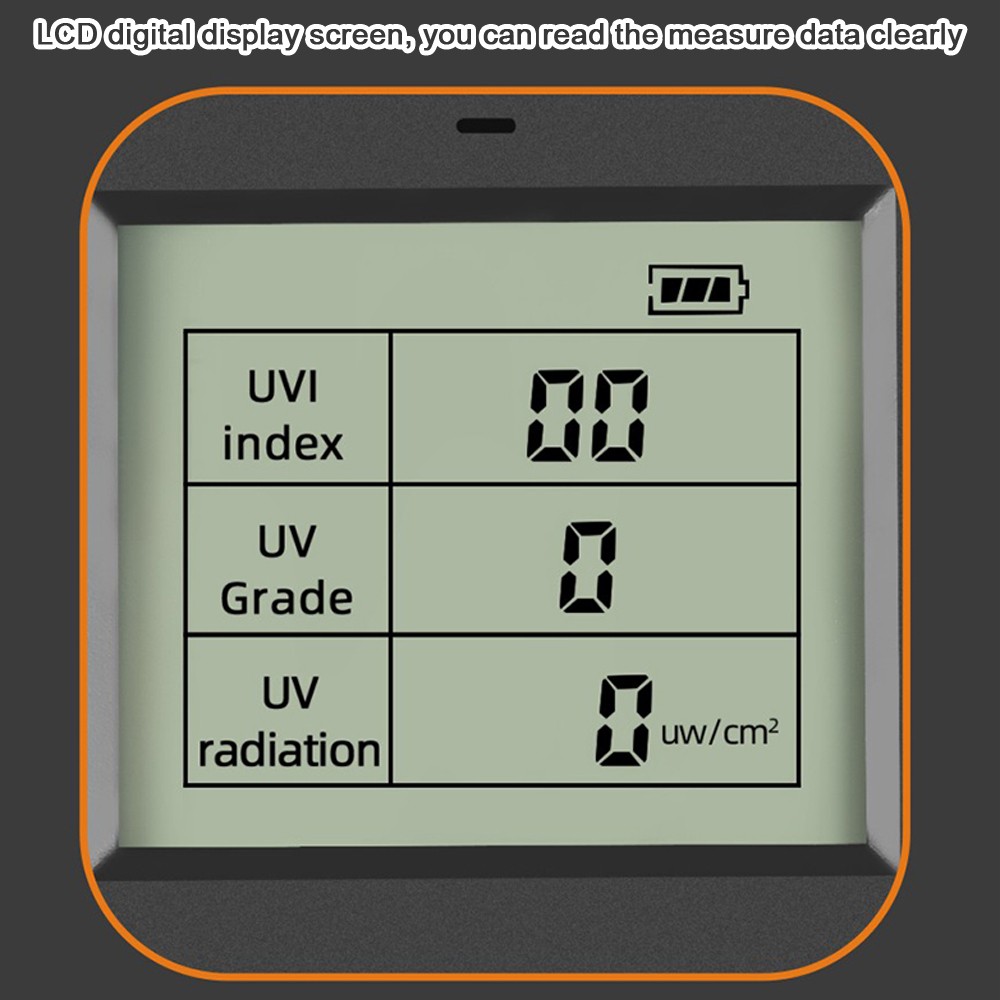Portable Digital Ultraviolet Radiation Detector Compact Tester For Outdoors Use