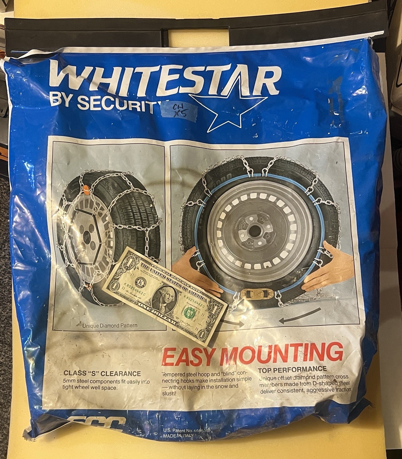 White Star Security SCC Snow Winter Tire Chains 18” circle truck ? class S