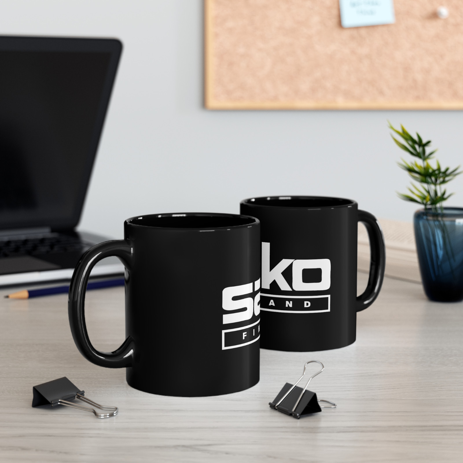 SAKO Finland 11oz Coffee Tea Black Mug