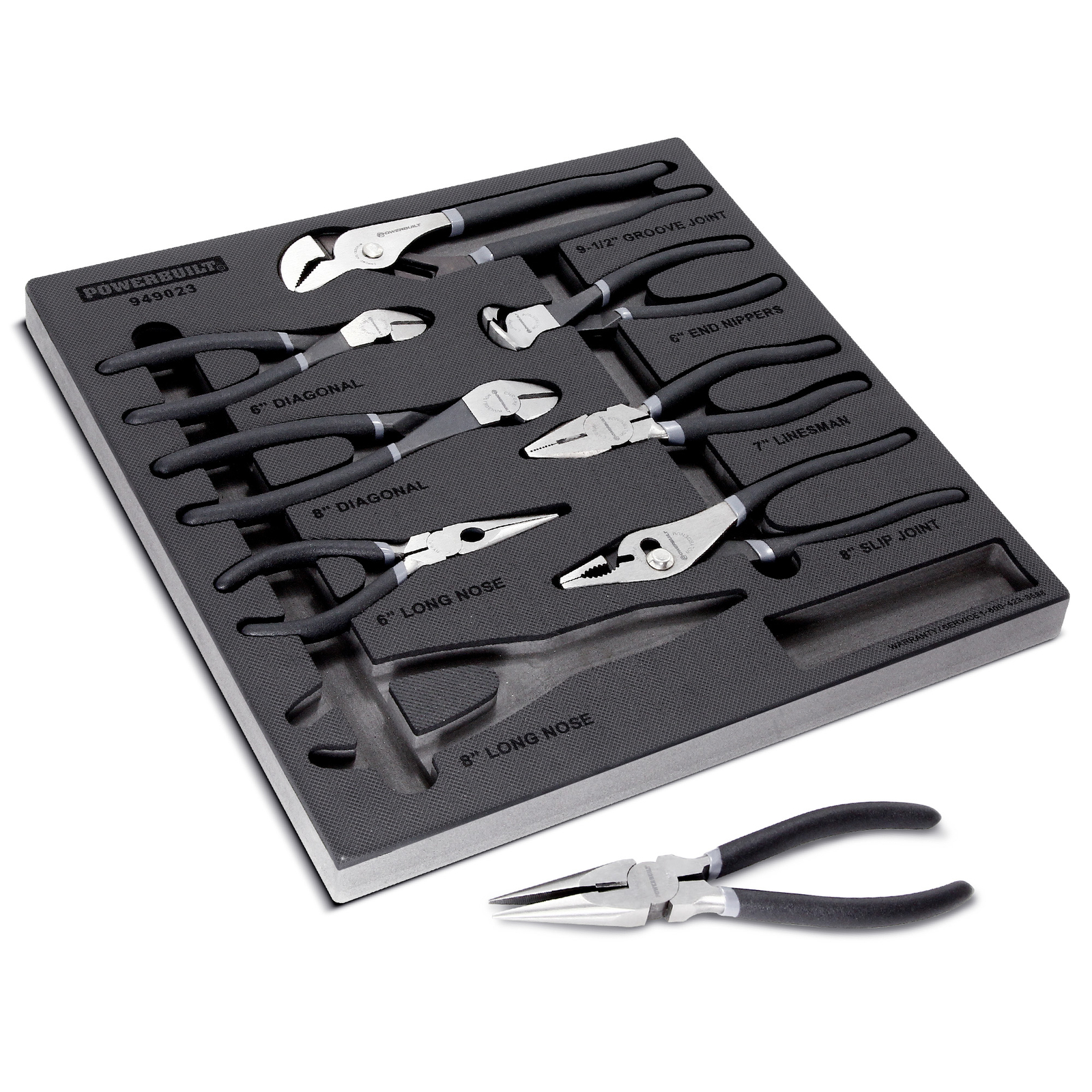 Powerbuilt 8 Piece Pro Tech Pliers Set - 949023