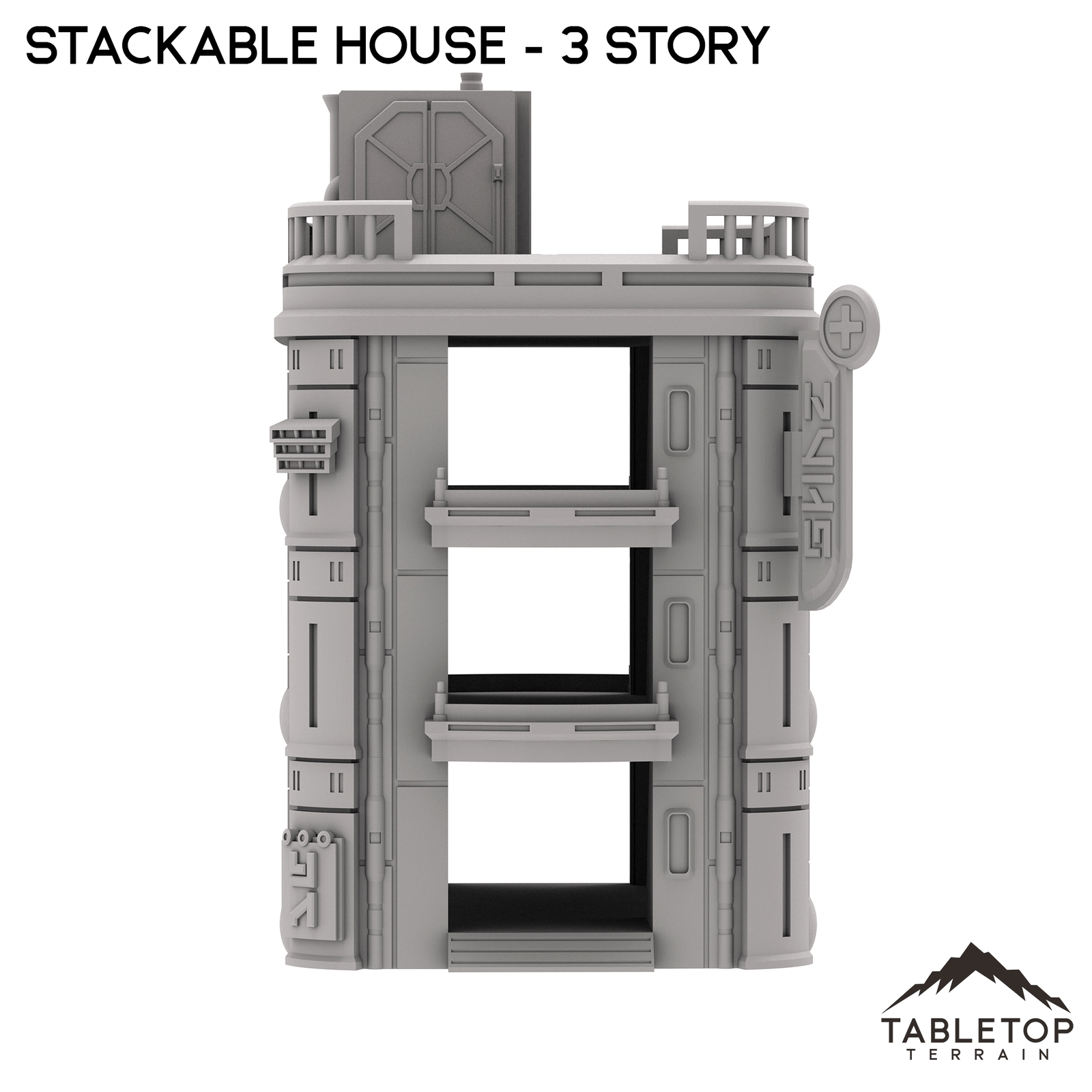 Stackable House - Futuristic City - Compatible with Star Wars Legion