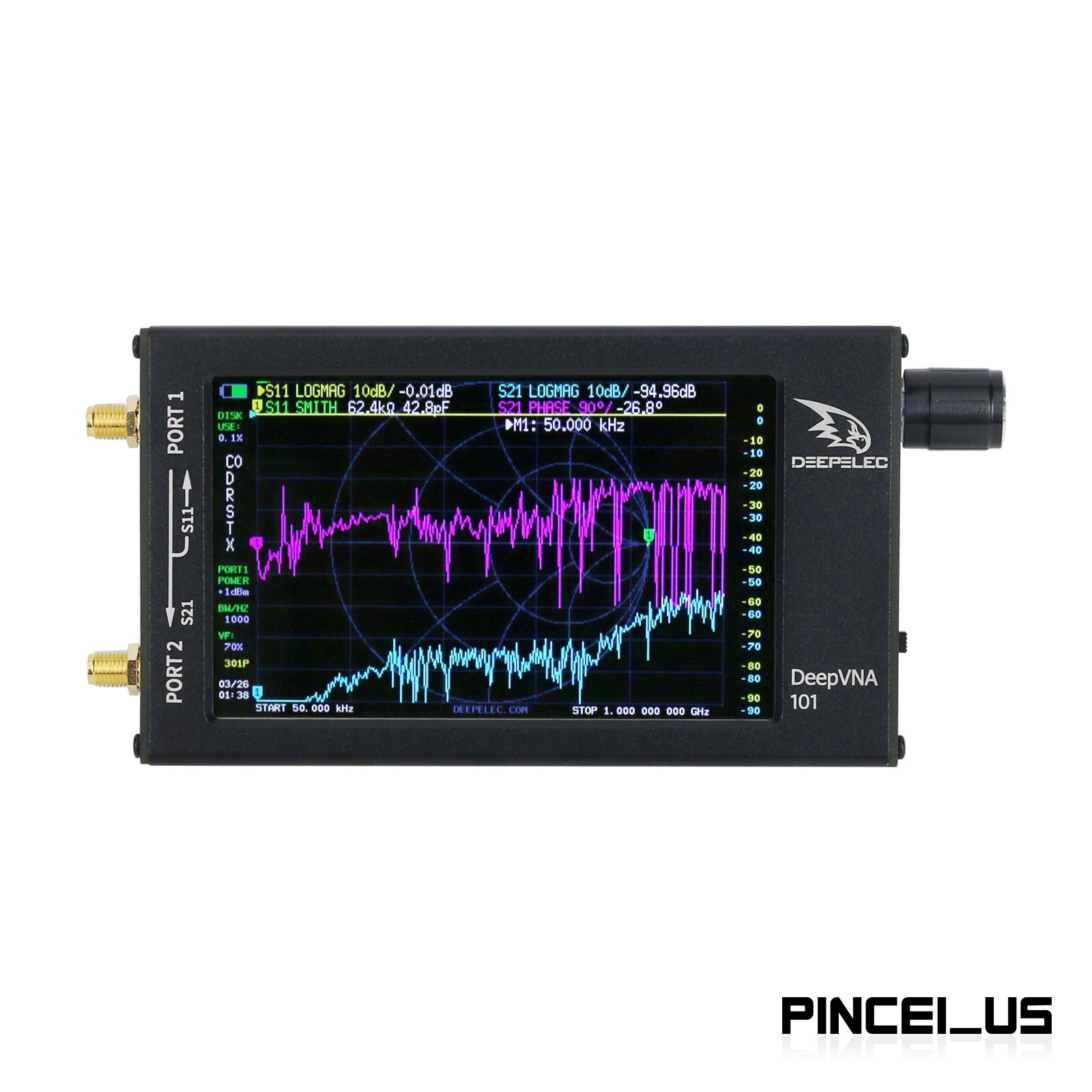 DeepVNA 101 Vector Network Analyzer NanoVNA HF VHF UHF Analyzer Shortwave Meter