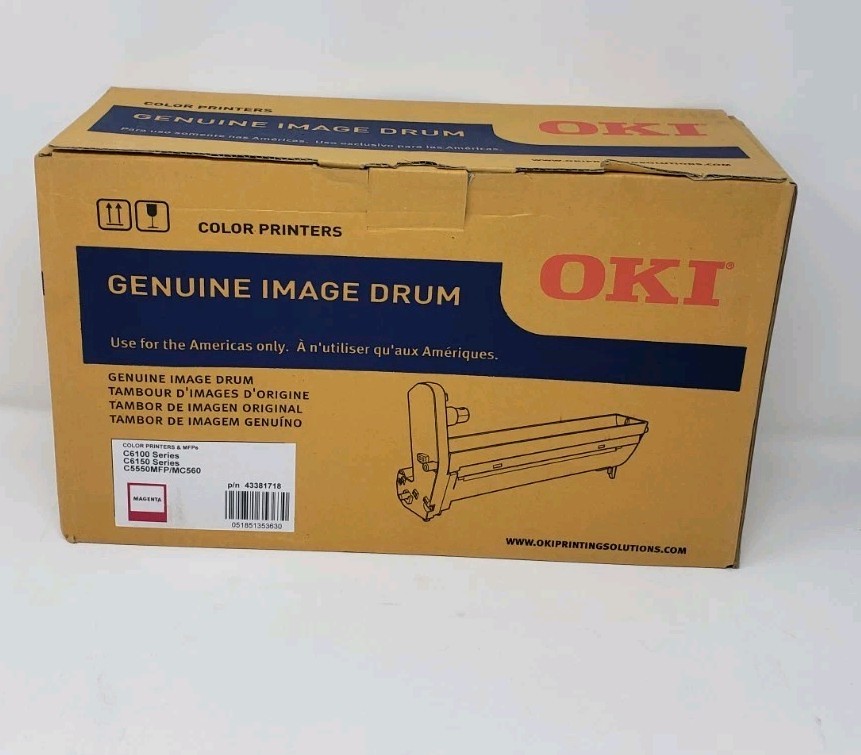 GENUINE OKI 43381718 Magenta Image Drum for OKI C6100 C6150 C5550MFP