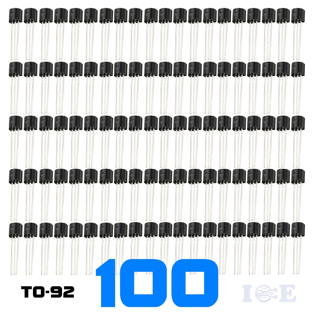 100pcs 2N2222A NPN 2N2222 TO-92 Plastic-Encapsulate Power Transistors 75V 0.8A