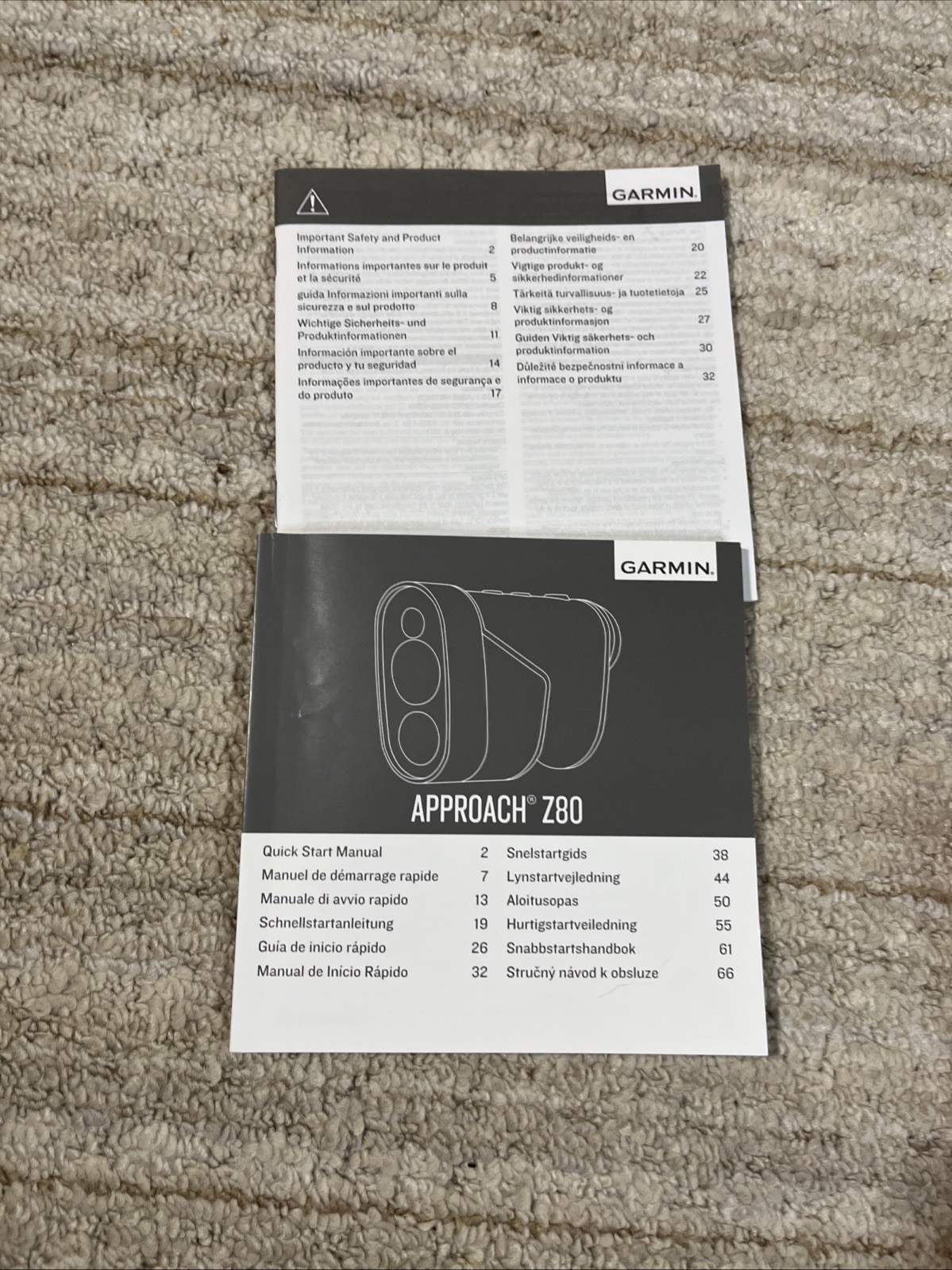 Garmin Golf Approach Z80 Black GPS/Range Finder
